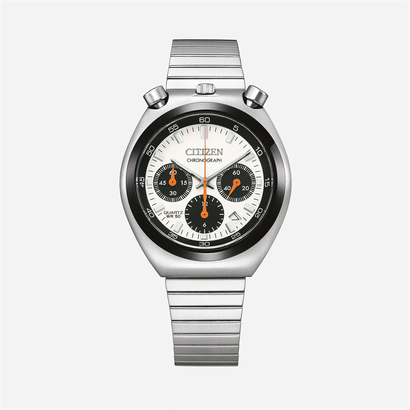 Citizen Bullhead Vit/Silver, Stållänk - AN3660-81A