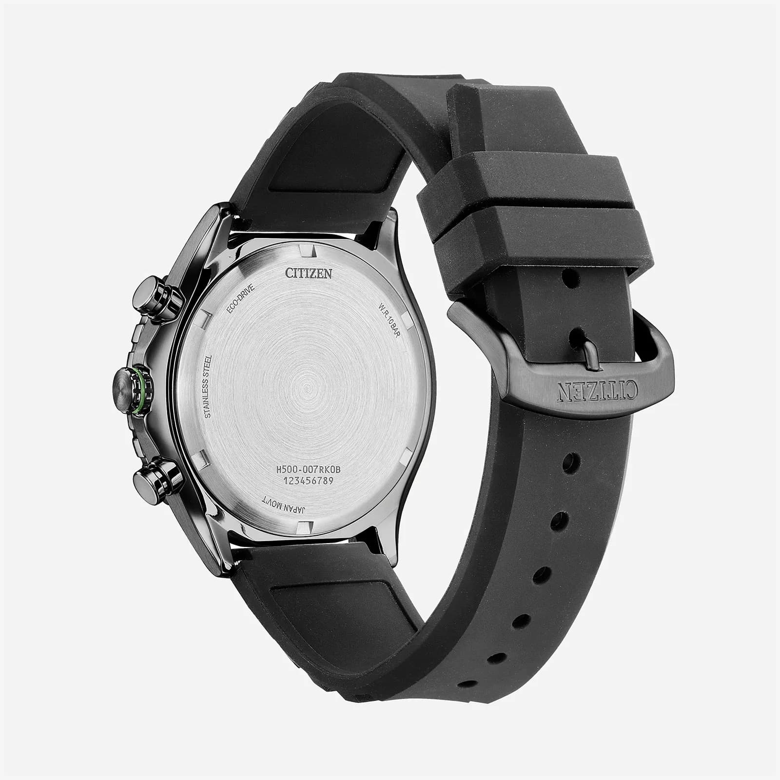 Citizen Eco-Drive Svart/Svart, Läderband - AT2565-05E 2