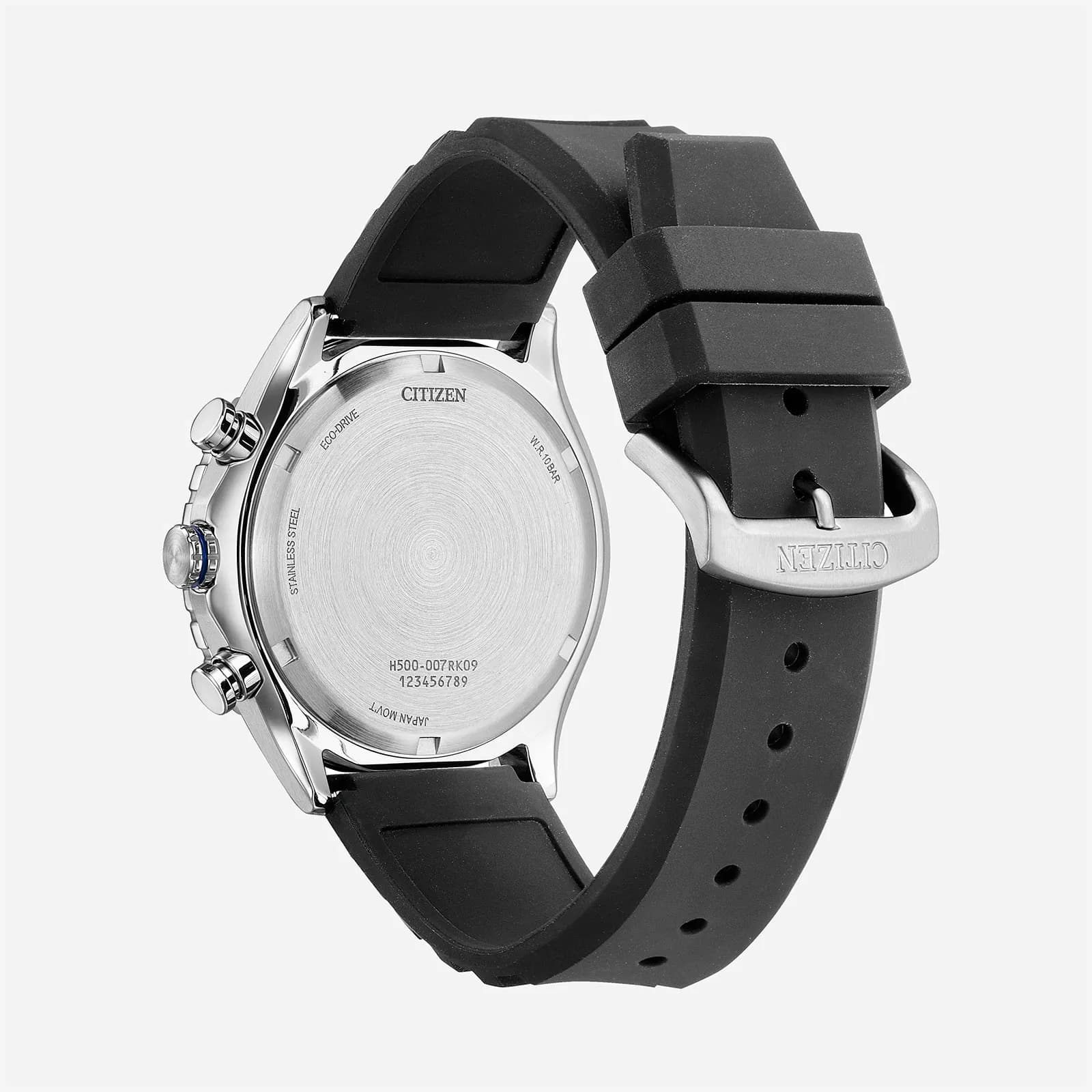 Citizen Eco-Drive Blå/Svart, Läderband - AT2569-04L 2