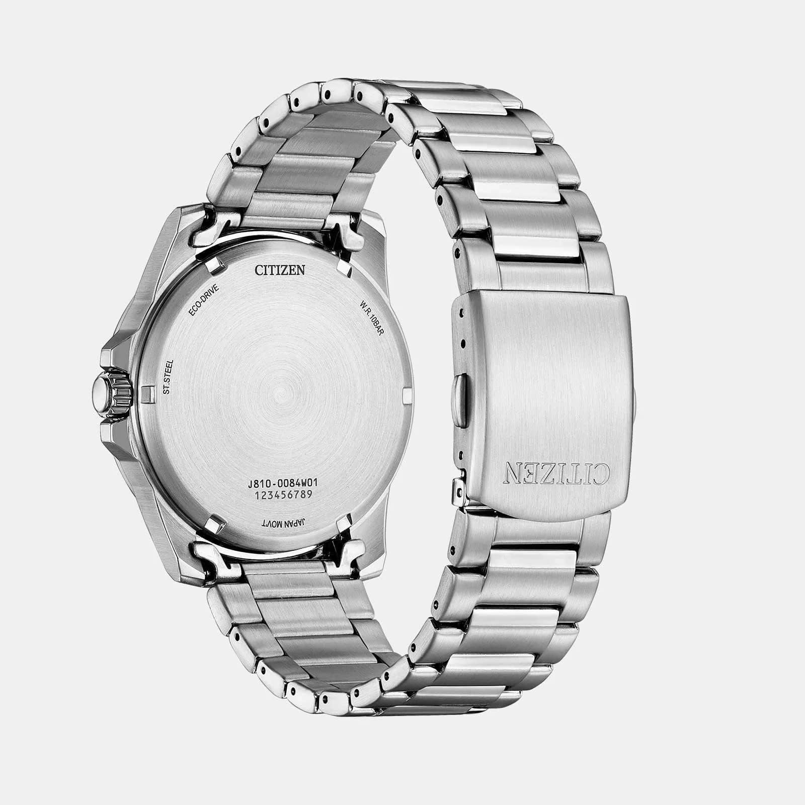 Citizen Eco Drive stål/blå AW1810-85L 2
