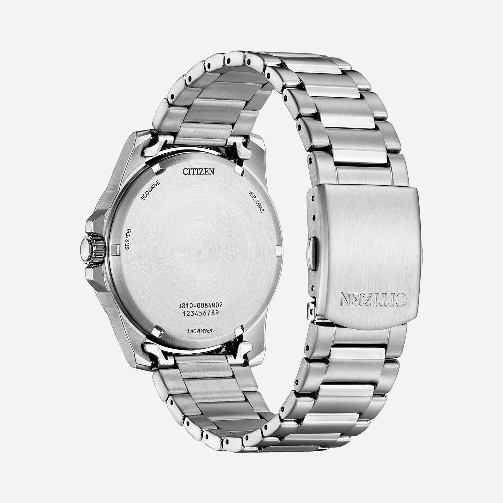 Citizen Marine Eco-Drive, stål/grön - AW1811-82X 2