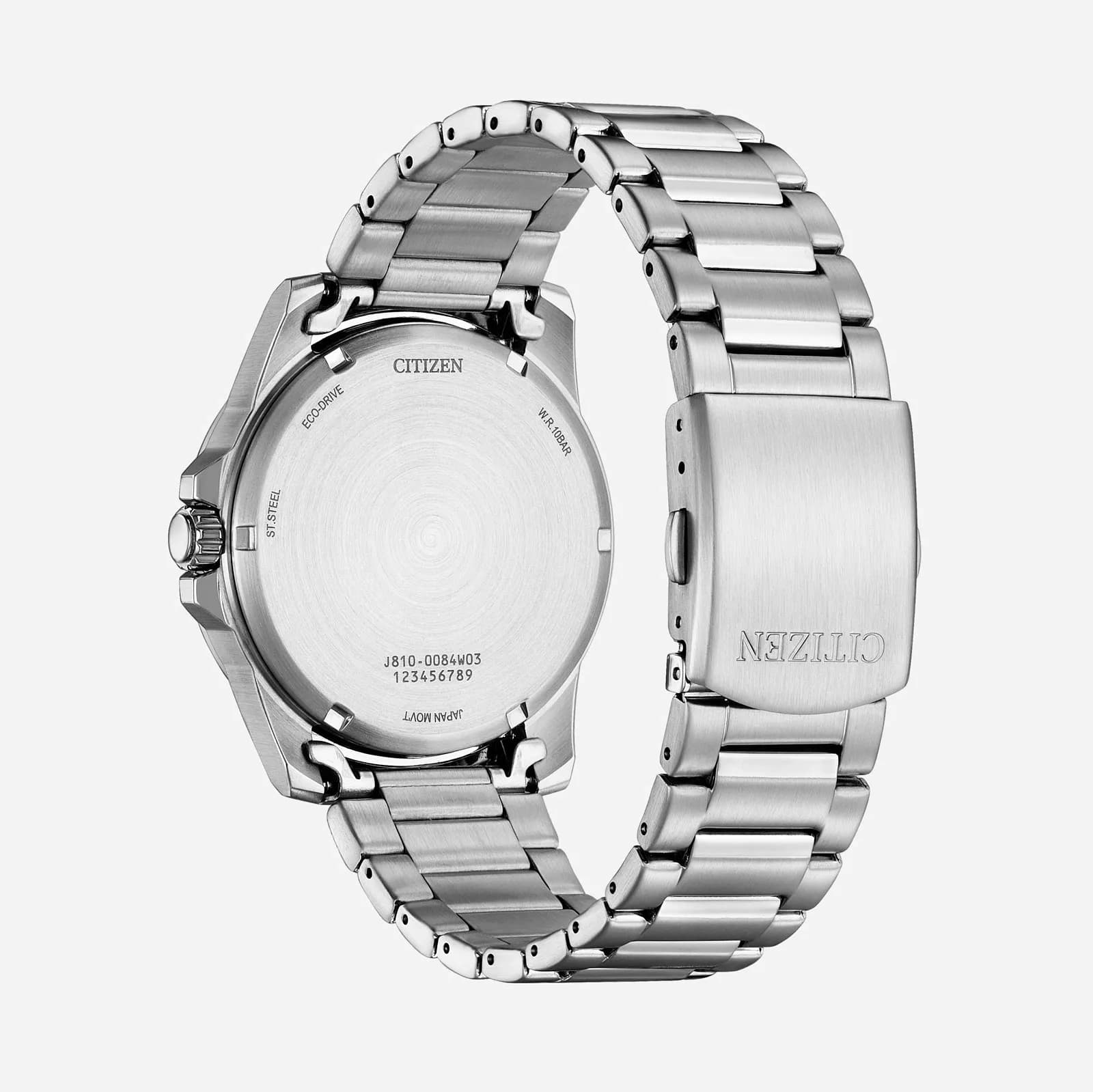 Citizen Marine Eco-Drive, stål/gul - AW1816-89X 3