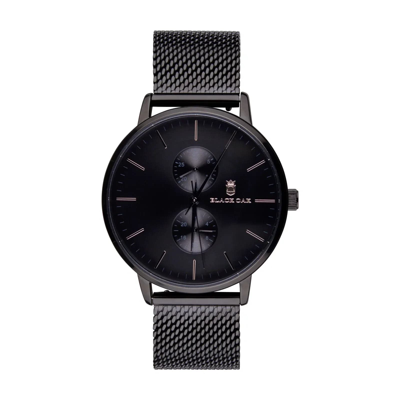 Black Oak Shumardii herrklocka - svart, 42 mm