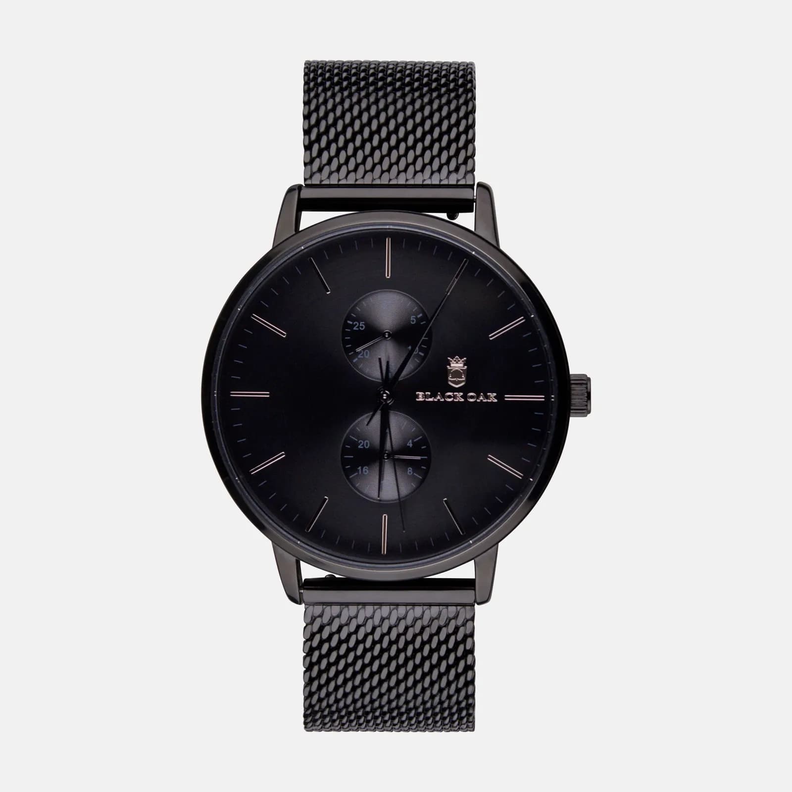 Black Oak Shumardii herrklocka - svart, 42 mm