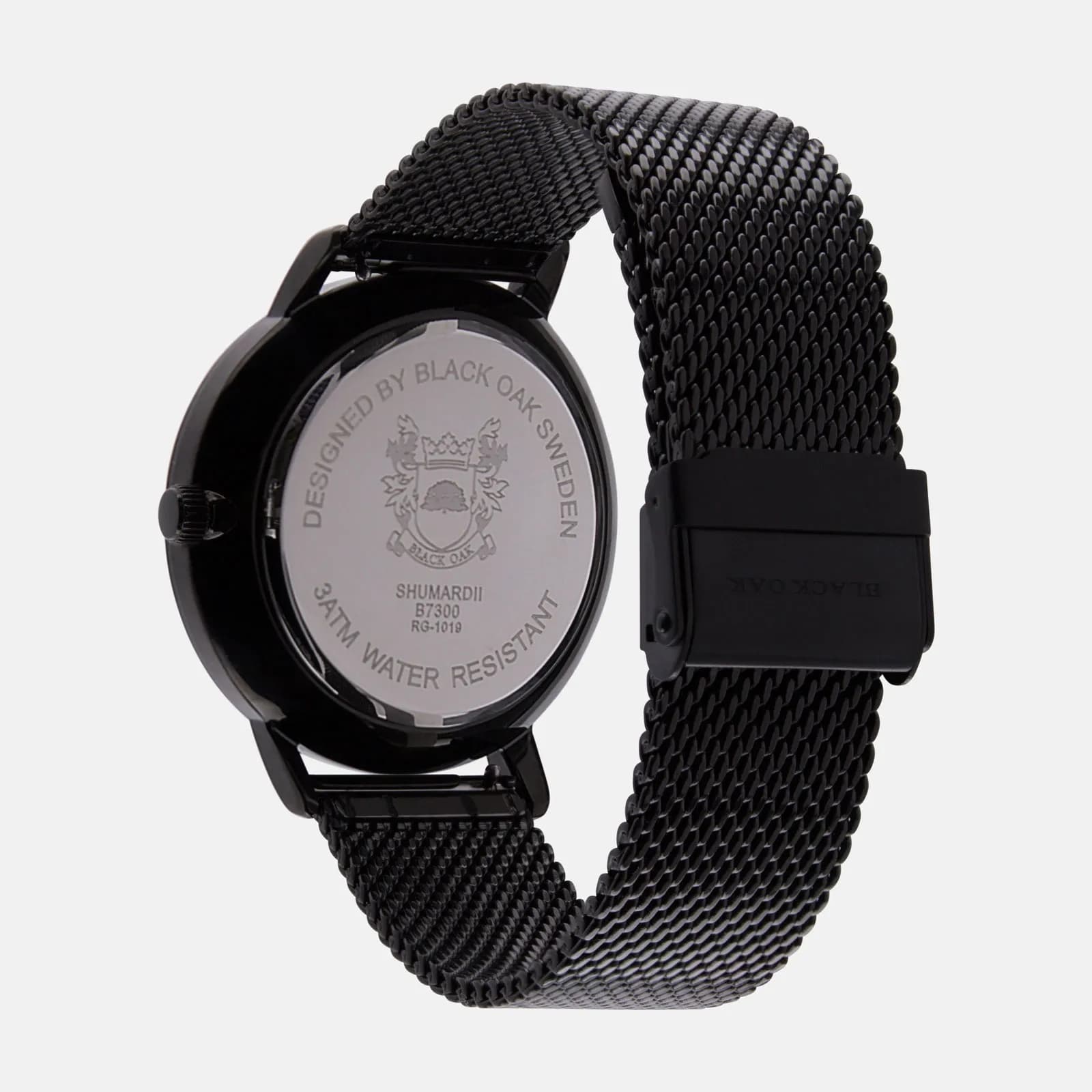 Black Oak Shumardii herrklocka - svart, 42 mm 5