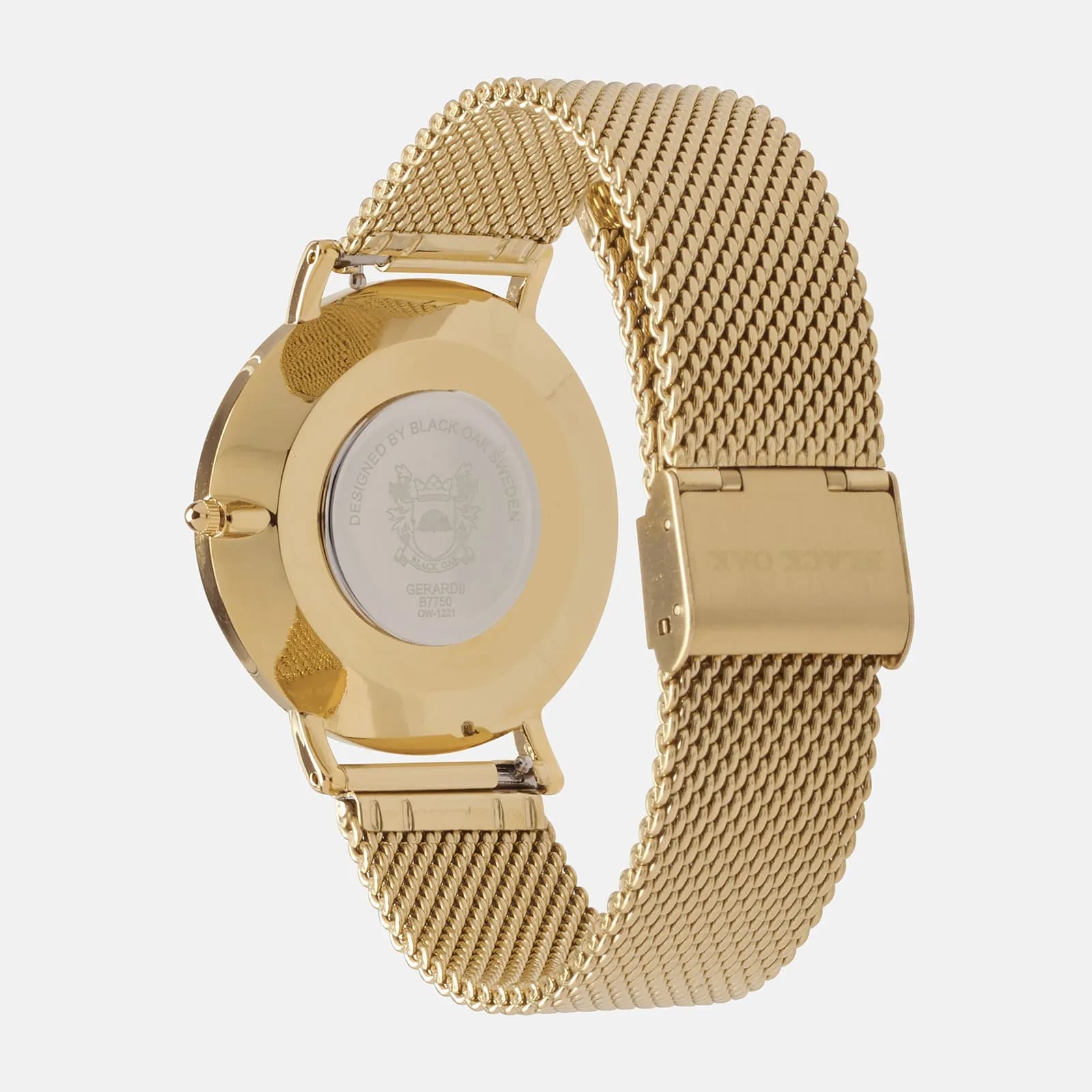 Black Oak Gerardii herrklocka - guld/svart, 41 mm 4