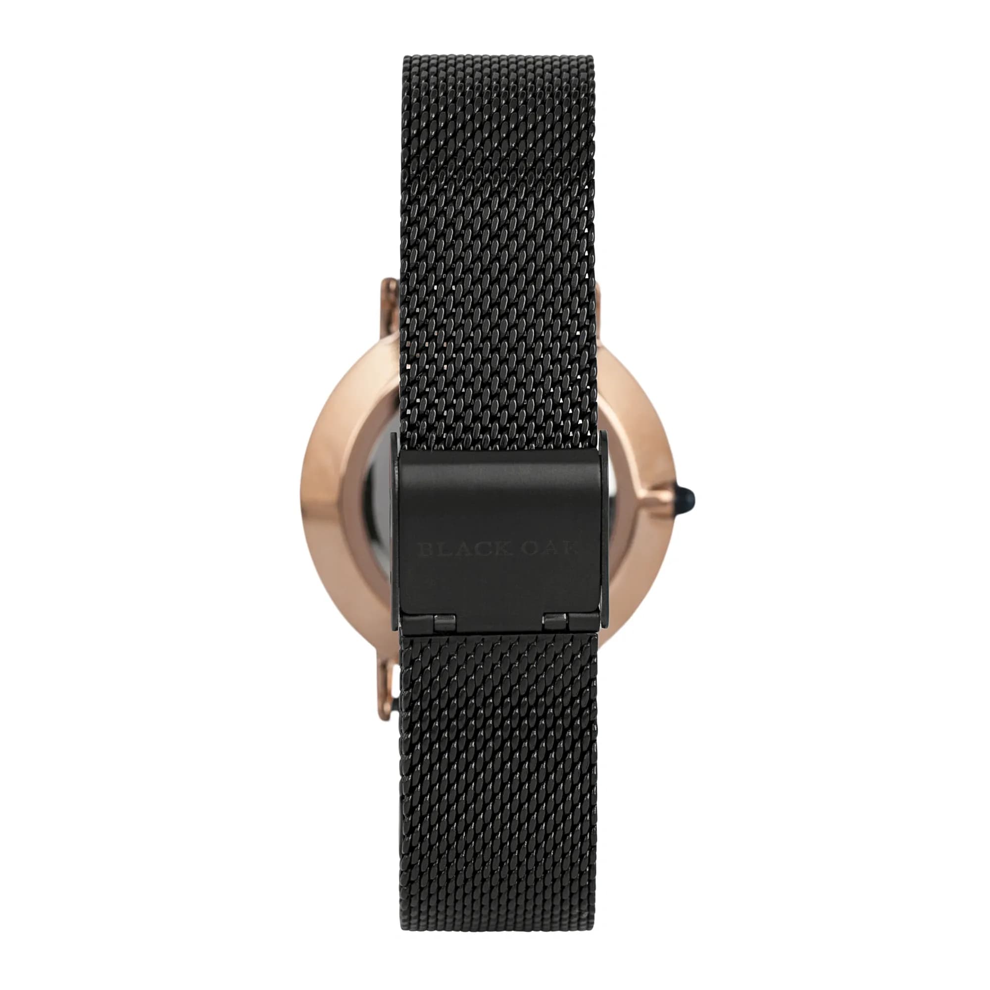 Black Oak Gerardii herrklocka - svart/rosegold, 41 mm 3