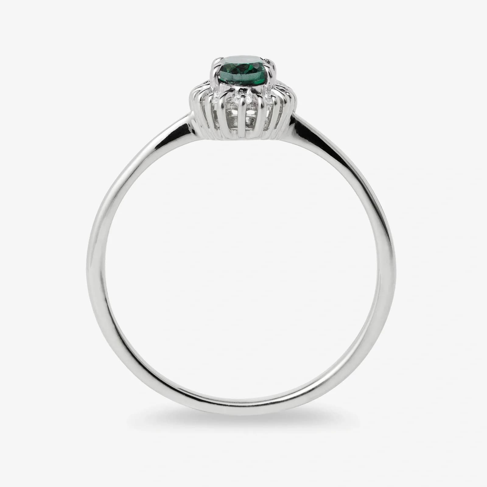 Je t´aime 18K ring vitguld - Diana Smaragd 2