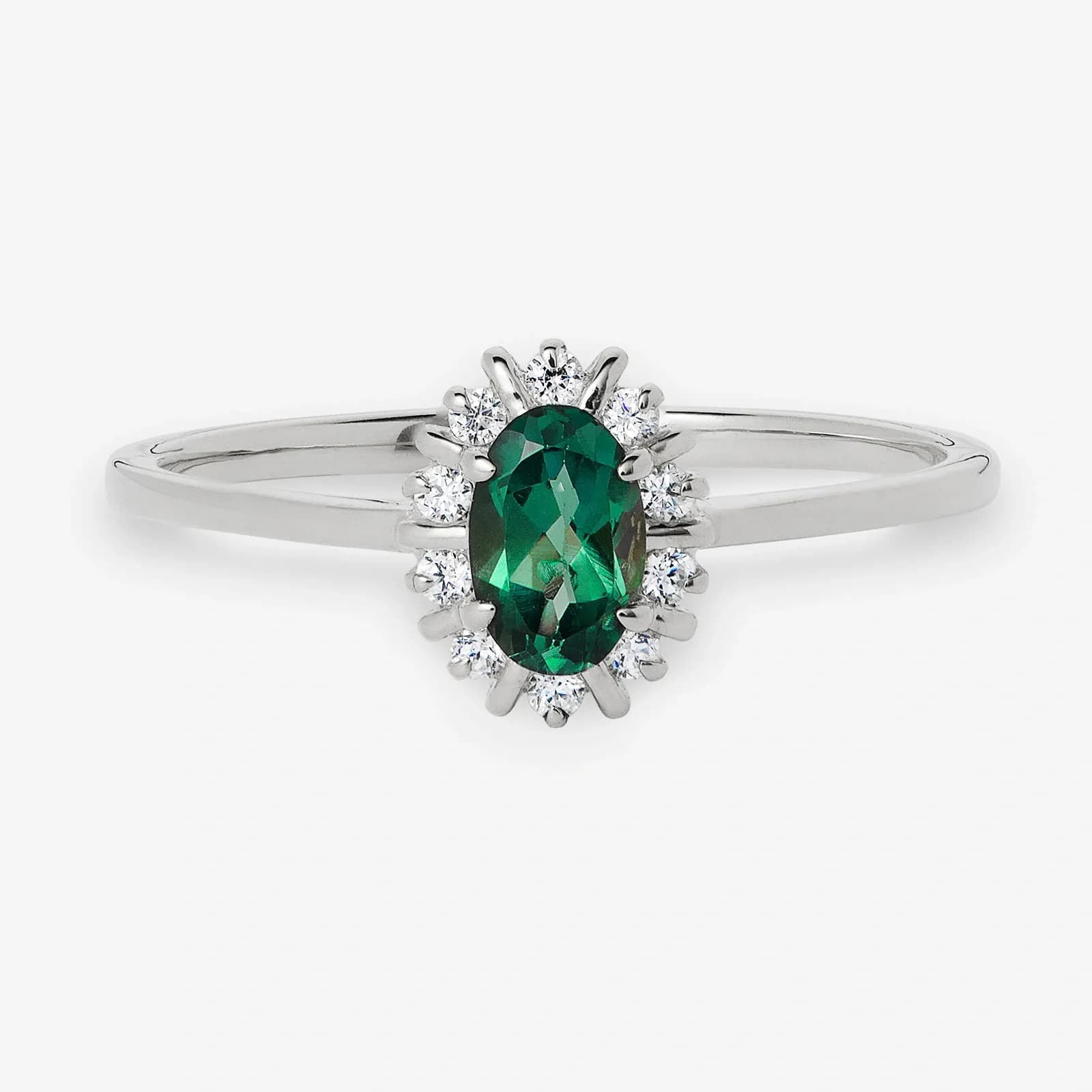 Je t´aime 18K ring vitguld - Diana Smaragd 3