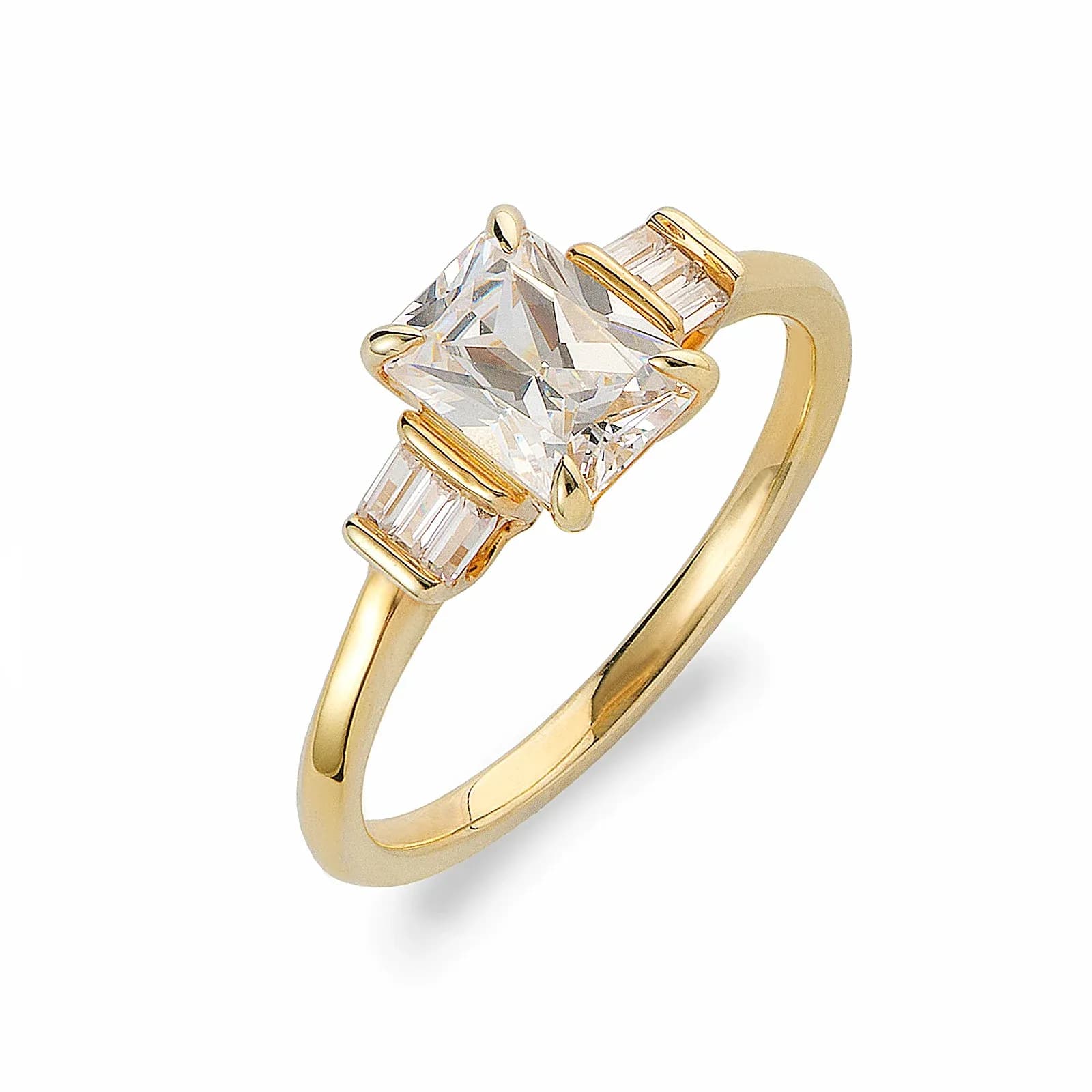 Je t´aime 18K guldring - Couronne