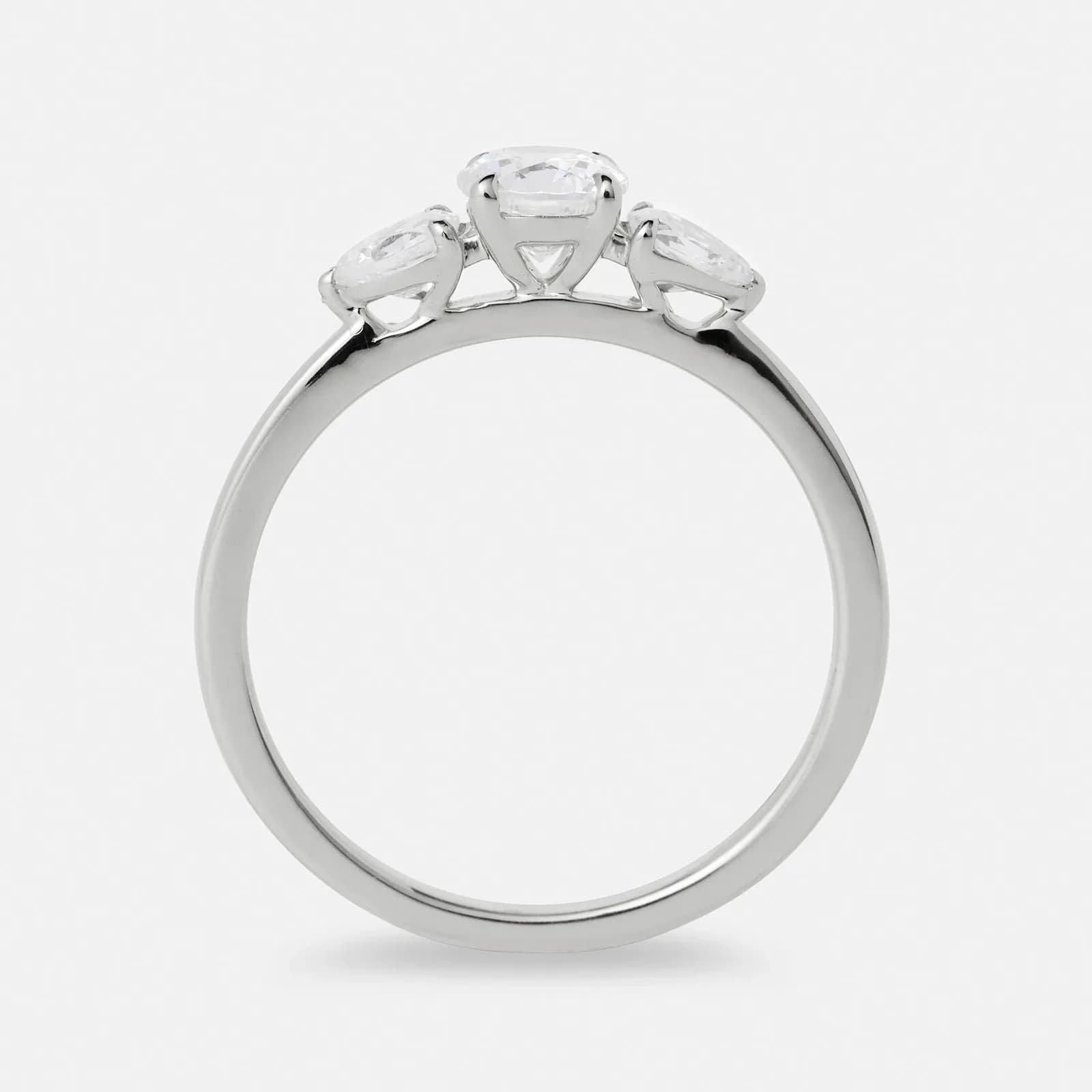 Je t´aime 18K ring vitguld - Trilogie d'Amour 2