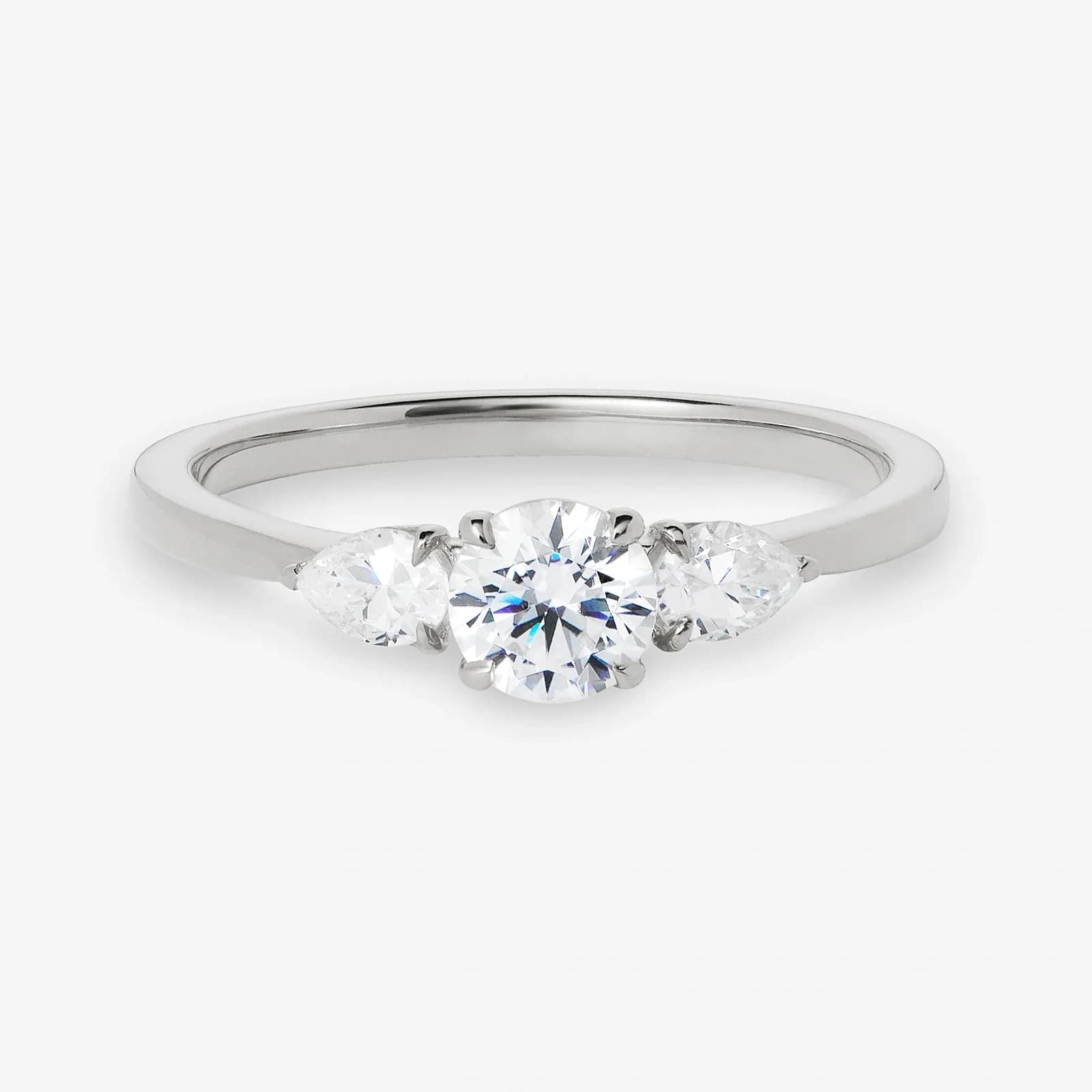 Je t´aime 18K ring vitguld - Trilogie d'Amour 3