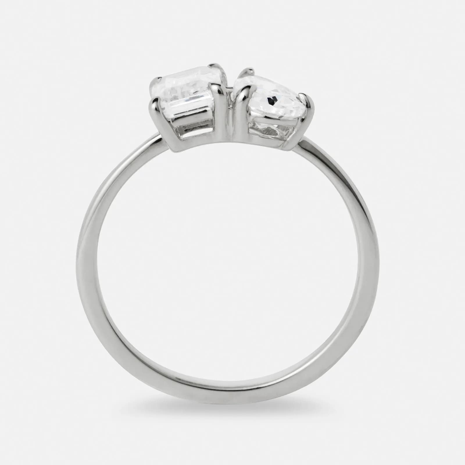 Je t´aime 18K ring vitguld - Toi et moi 2