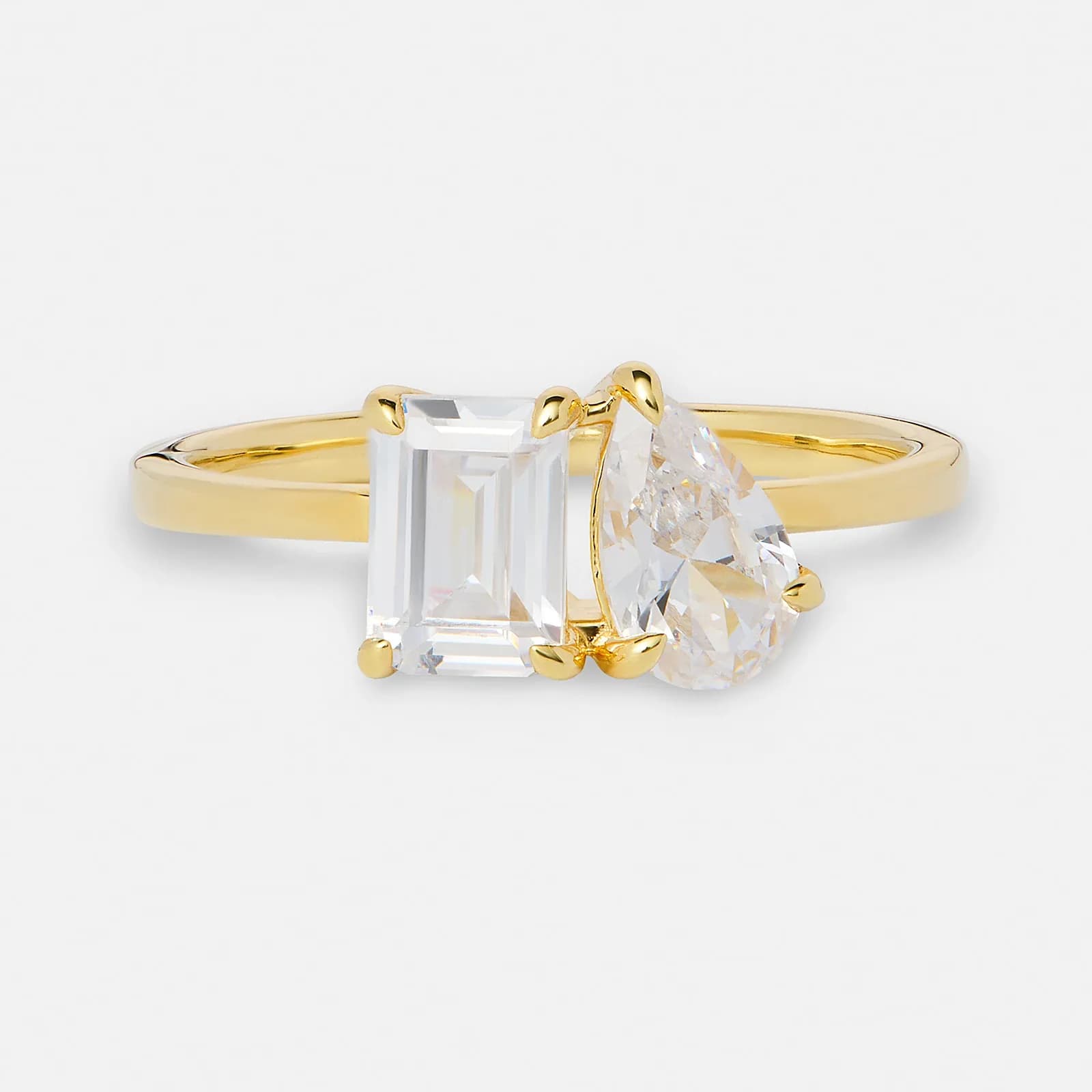 Je t´aime 18K guldring - Toi et moi 3