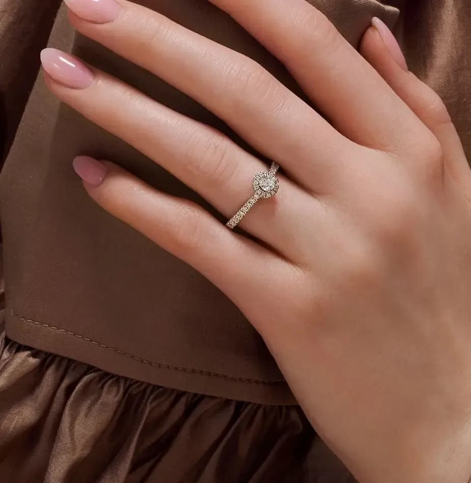 Je t´aime 18K guldring - Le Soleil 4