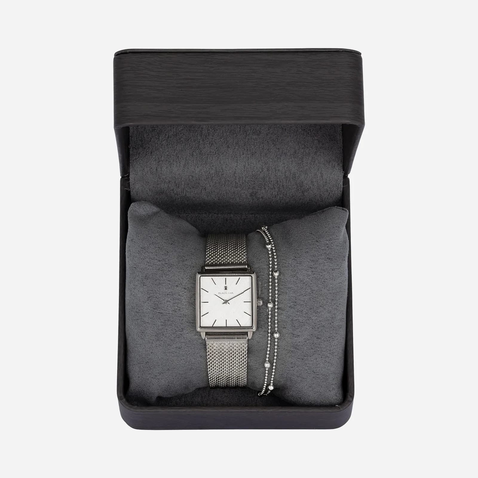 Black Oak Statement klockset - silver, 26mm