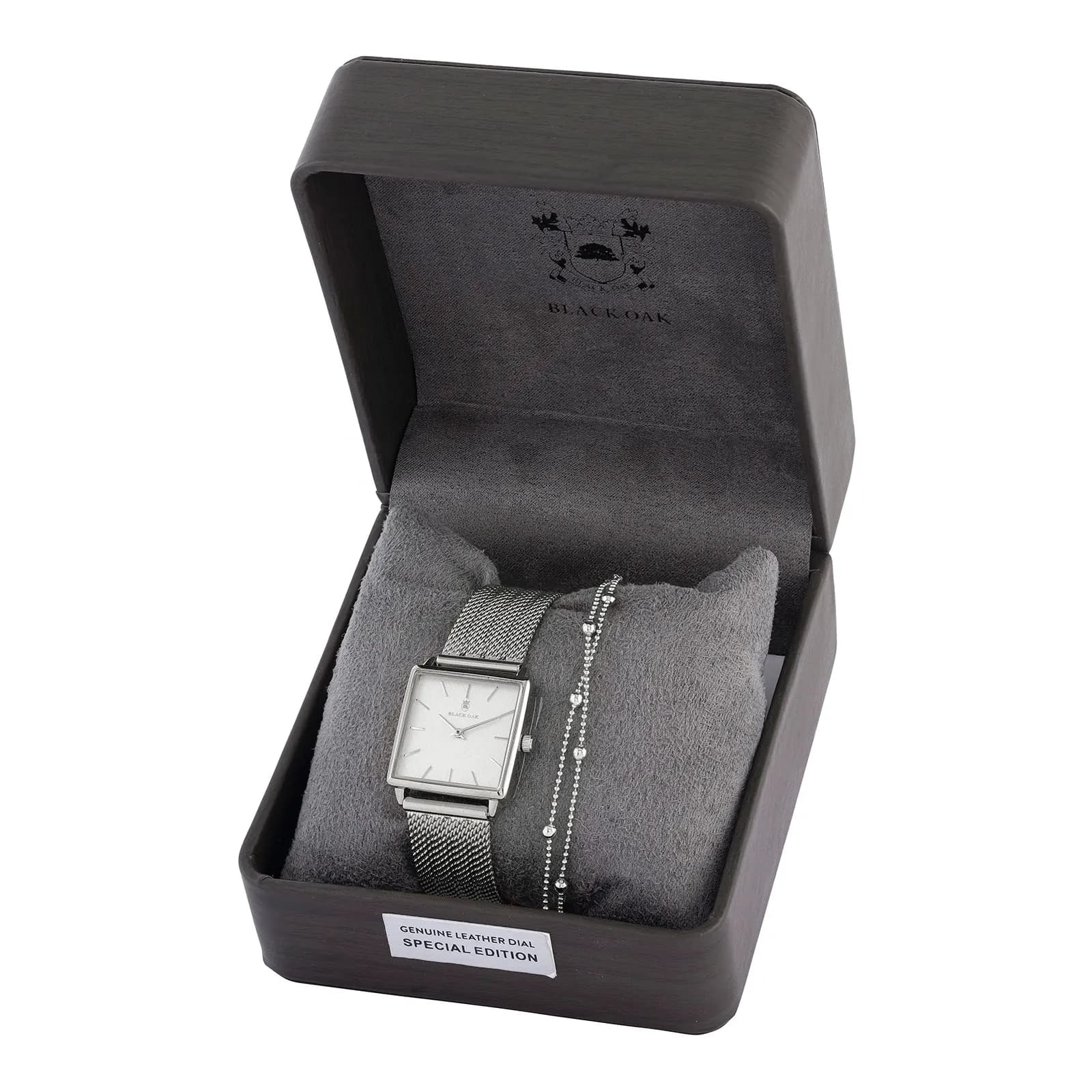 Black Oak Statement klockset - silver, 26mm 4