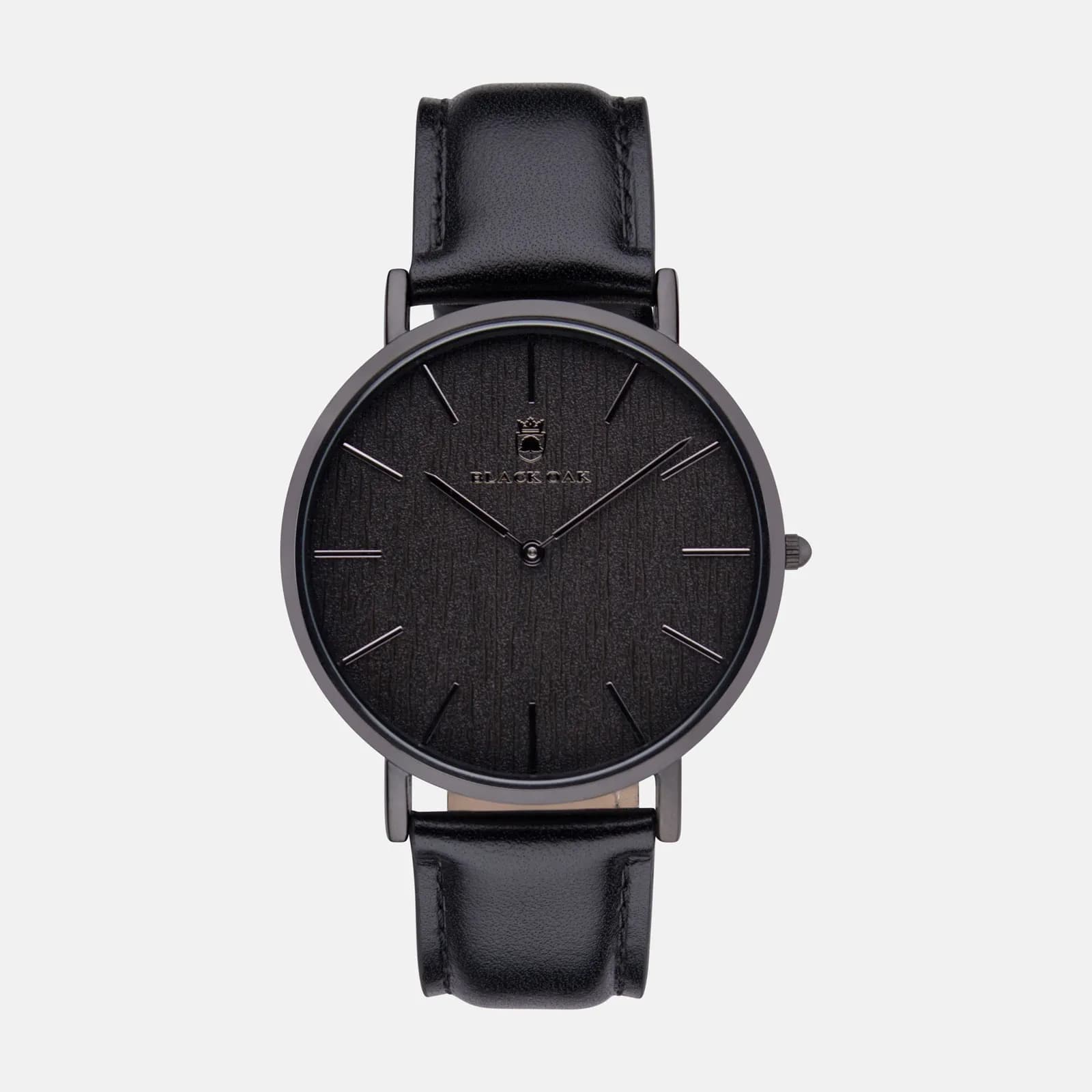 Black Oak Timber herrklocka - svart mesh, 41 mm 3