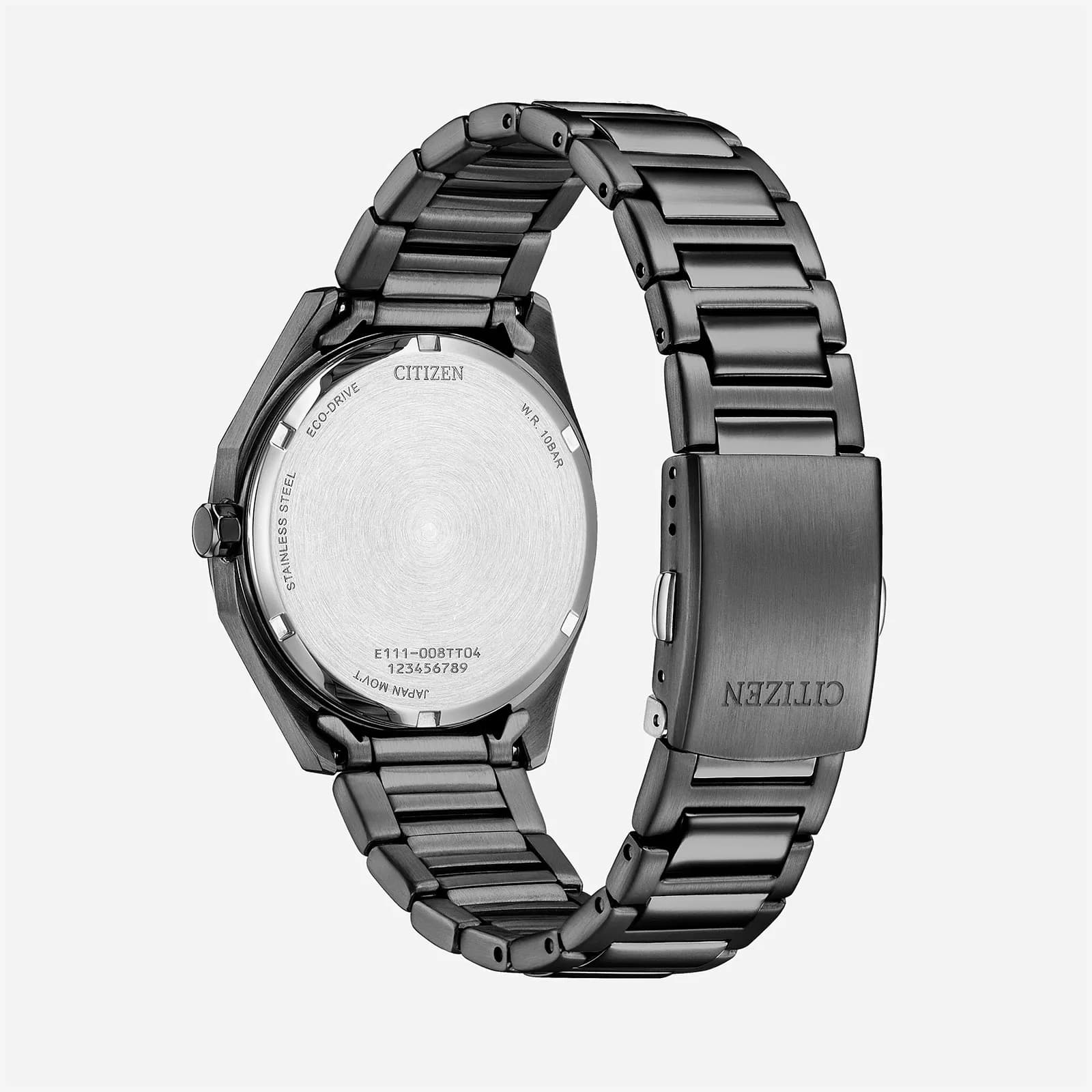 Citizen Eco-Drive Grå/Svart, Stållänk - BM7625-80H 2
