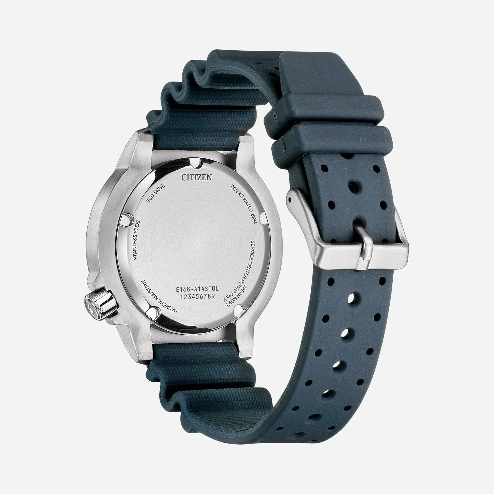 Citizen Promaster Eco-Drive Blå/Svart, Gummiband - BN0167-09W 2