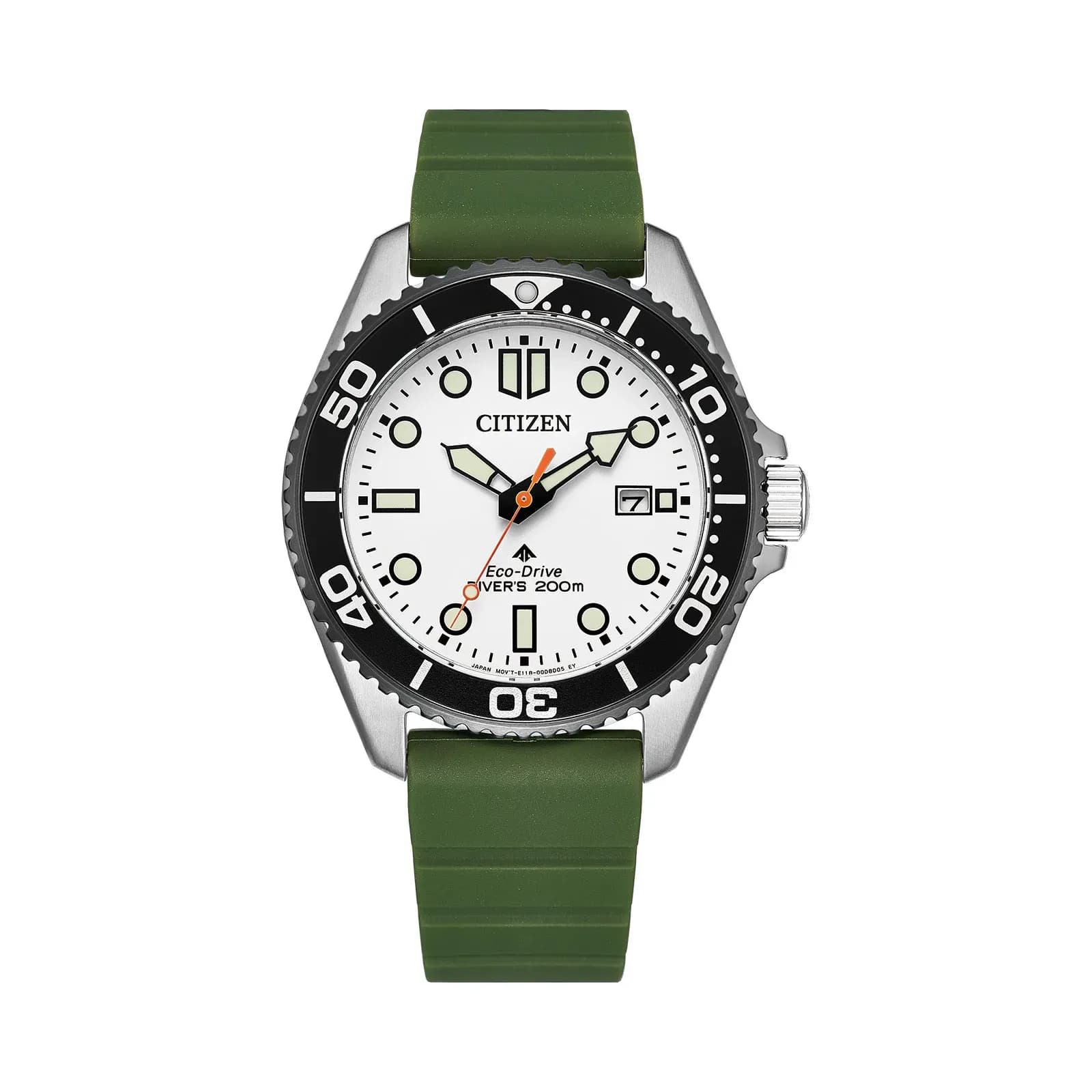 Citizen Promaster herr vit/stål, gummiband - BN0265-00A 2