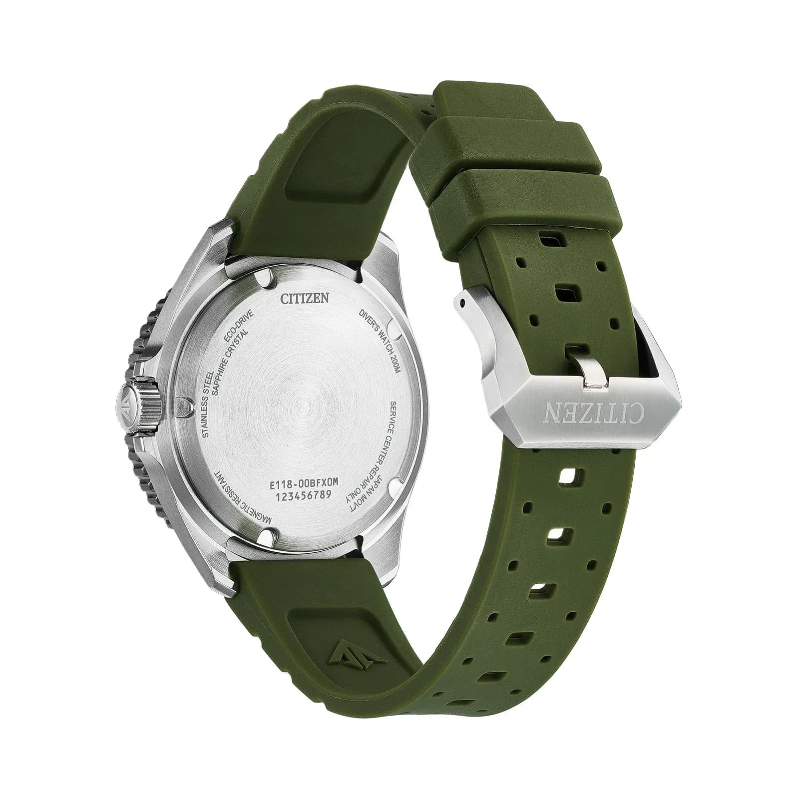 Citizen Promaster herr vit/stål, gummiband - BN0265-00A 3