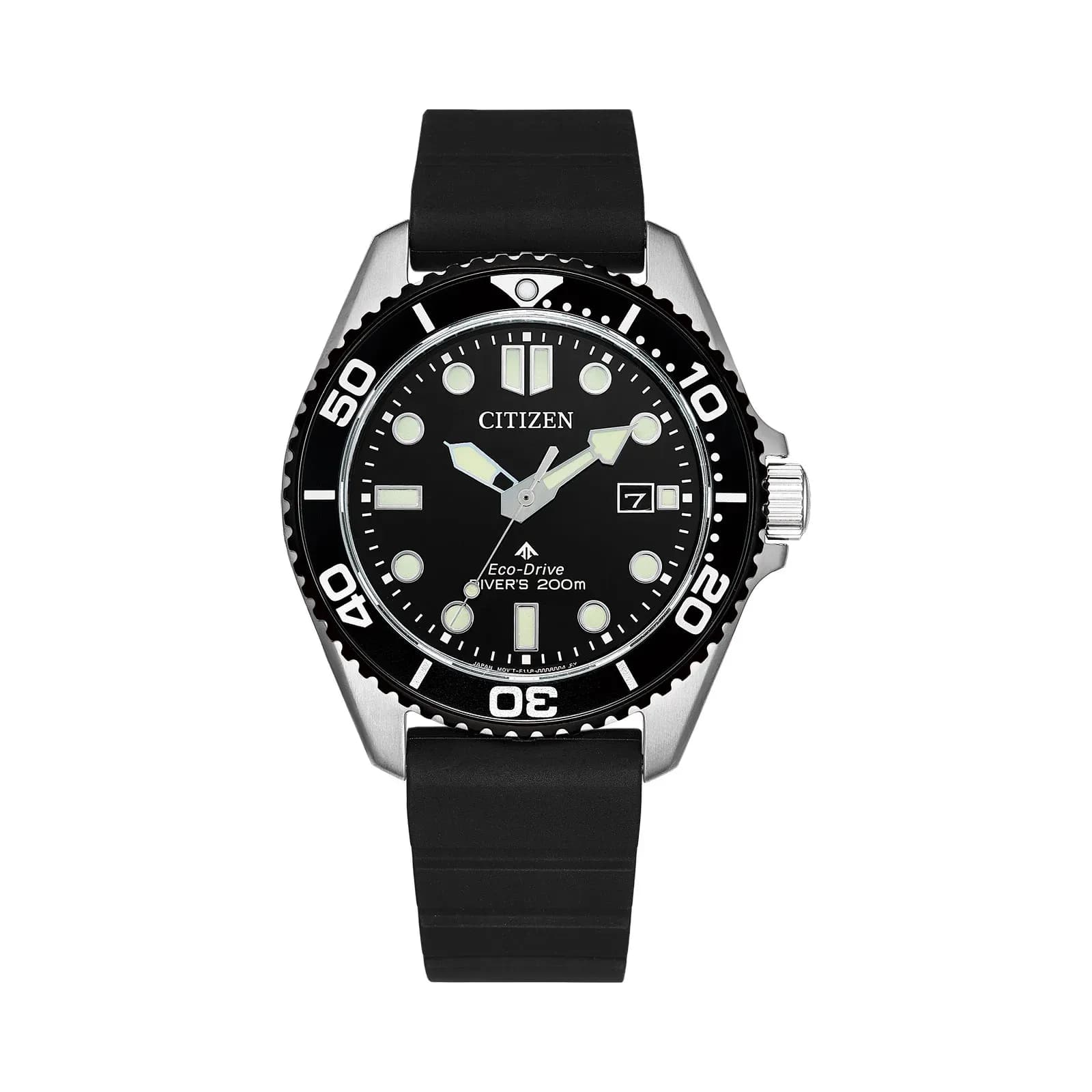 Citizen Promaster herr svart/stål, gummiband - BN0266-07E 3