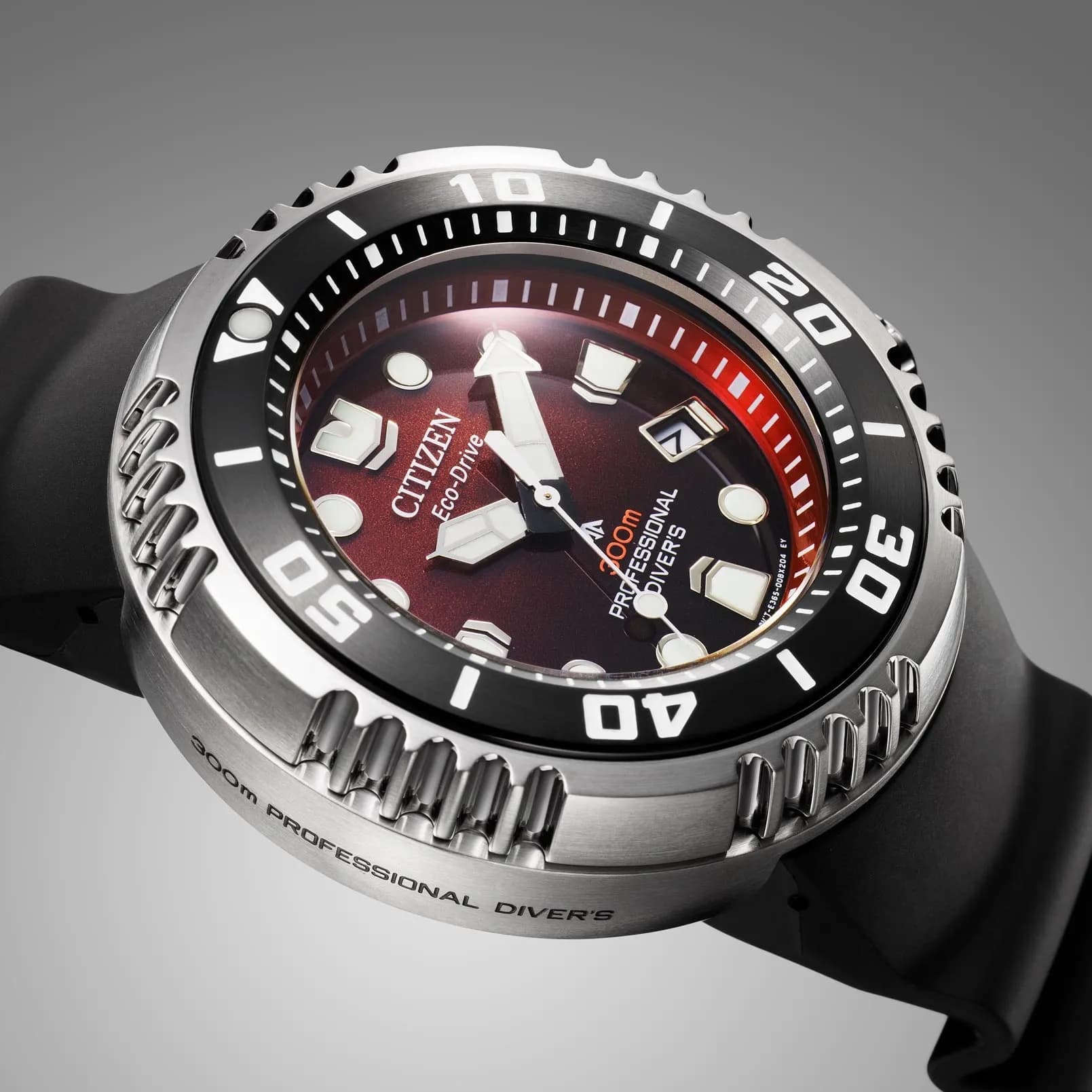 Citizen Promaster Eco-Drive Diver 300m silver/röd - BN1024-01Z 7