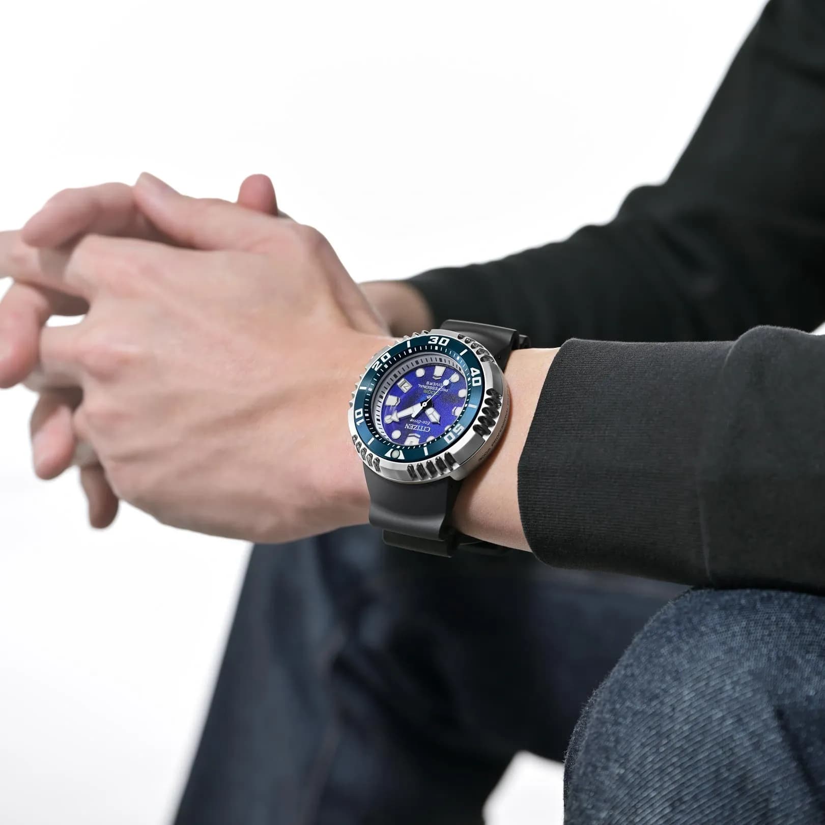 Citizen Promaster Eco-Drive Diver 300m silver/blå - BN1025-08L 5