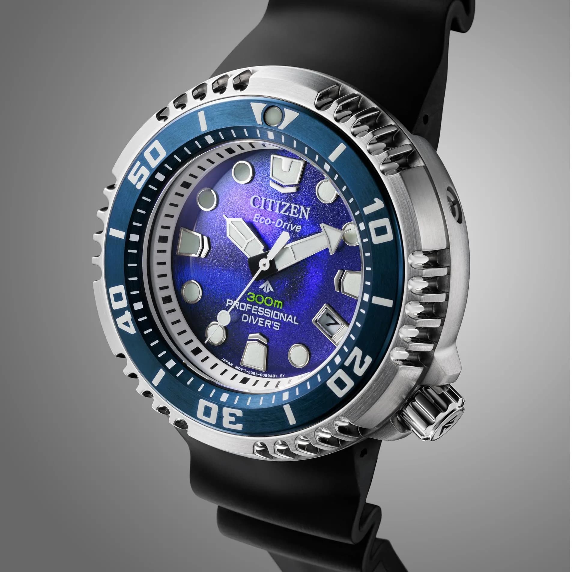 Citizen Promaster Eco-Drive Diver 300m silver/blå - BN1025-08L 6