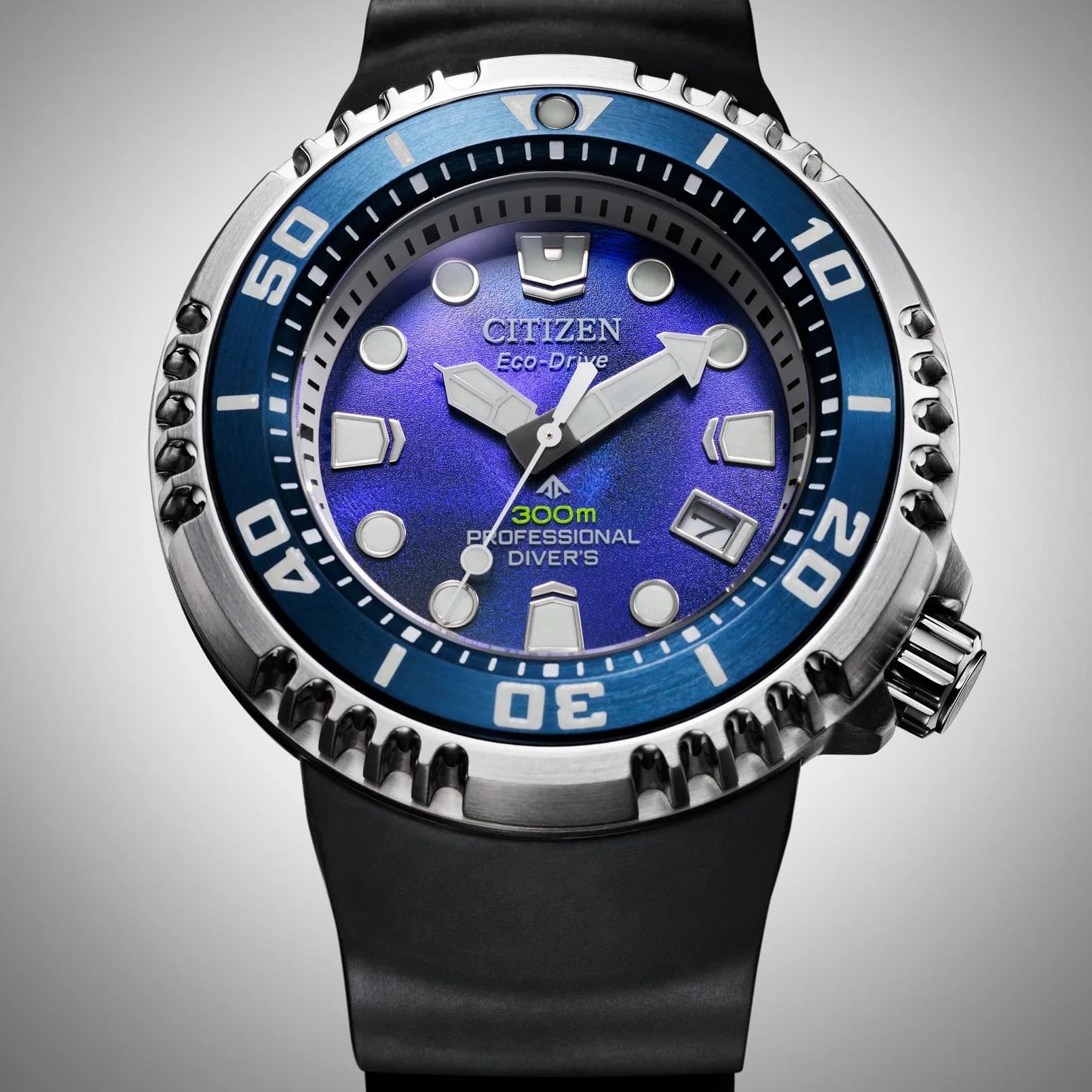 Citizen Promaster Eco-Drive Diver 300m silver/blå - BN1025-08L 7