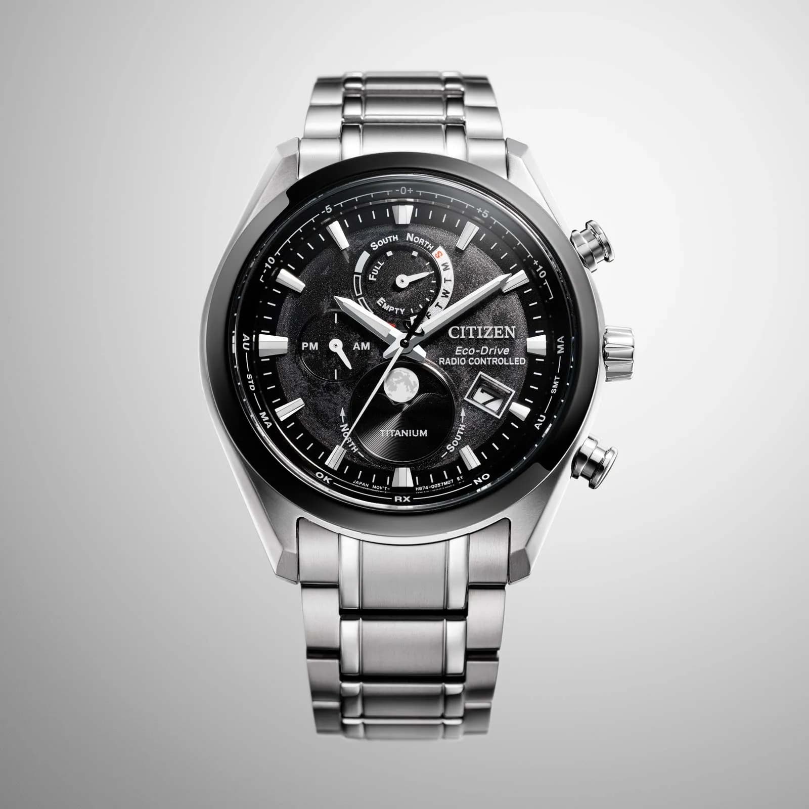 Citizen Tsukiyomi Radio Controlled Moonphase, svart - BY1018-80E 4
