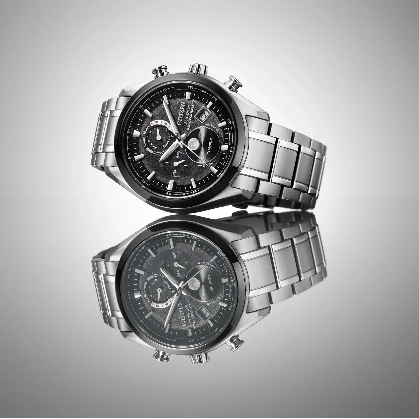 Citizen Tsukiyomi Radio Controlled Moonphase, svart - BY1018-80E 5