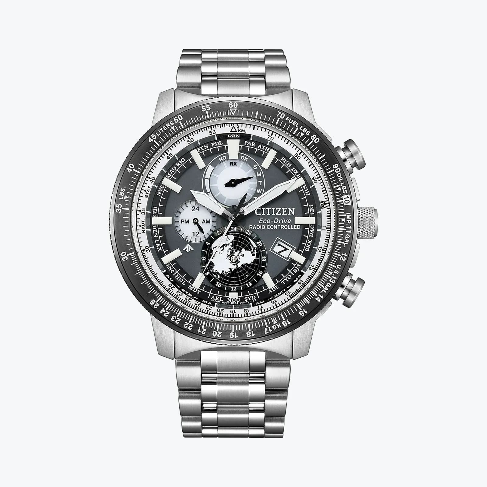 Citizen Promaster Geo Trekker, stål/grå - BY3006-53H 1