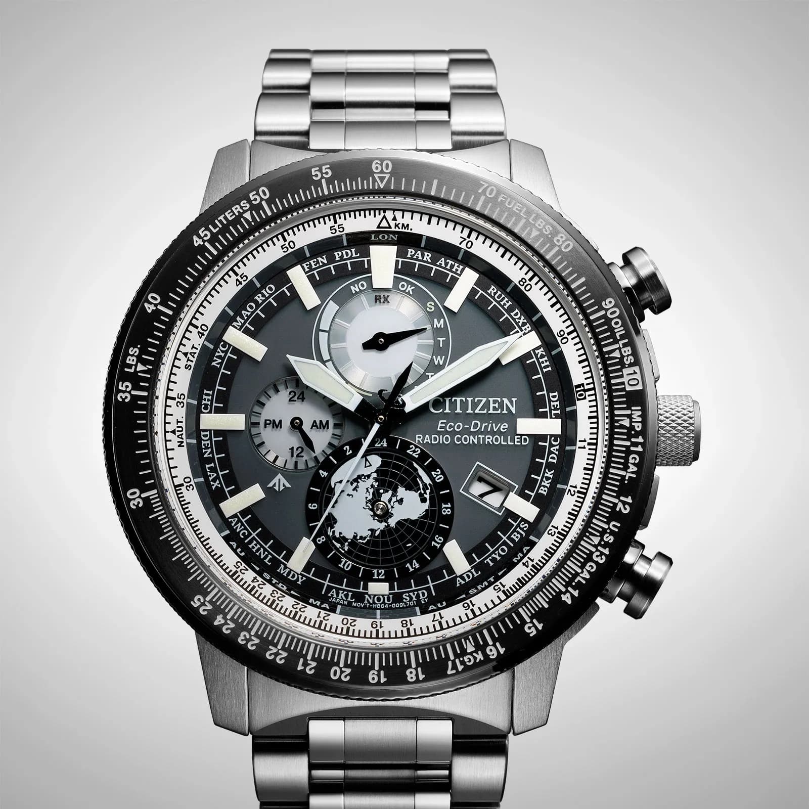 Citizen Promaster Geo Trekker, stål/grå - BY3006-53H 2
