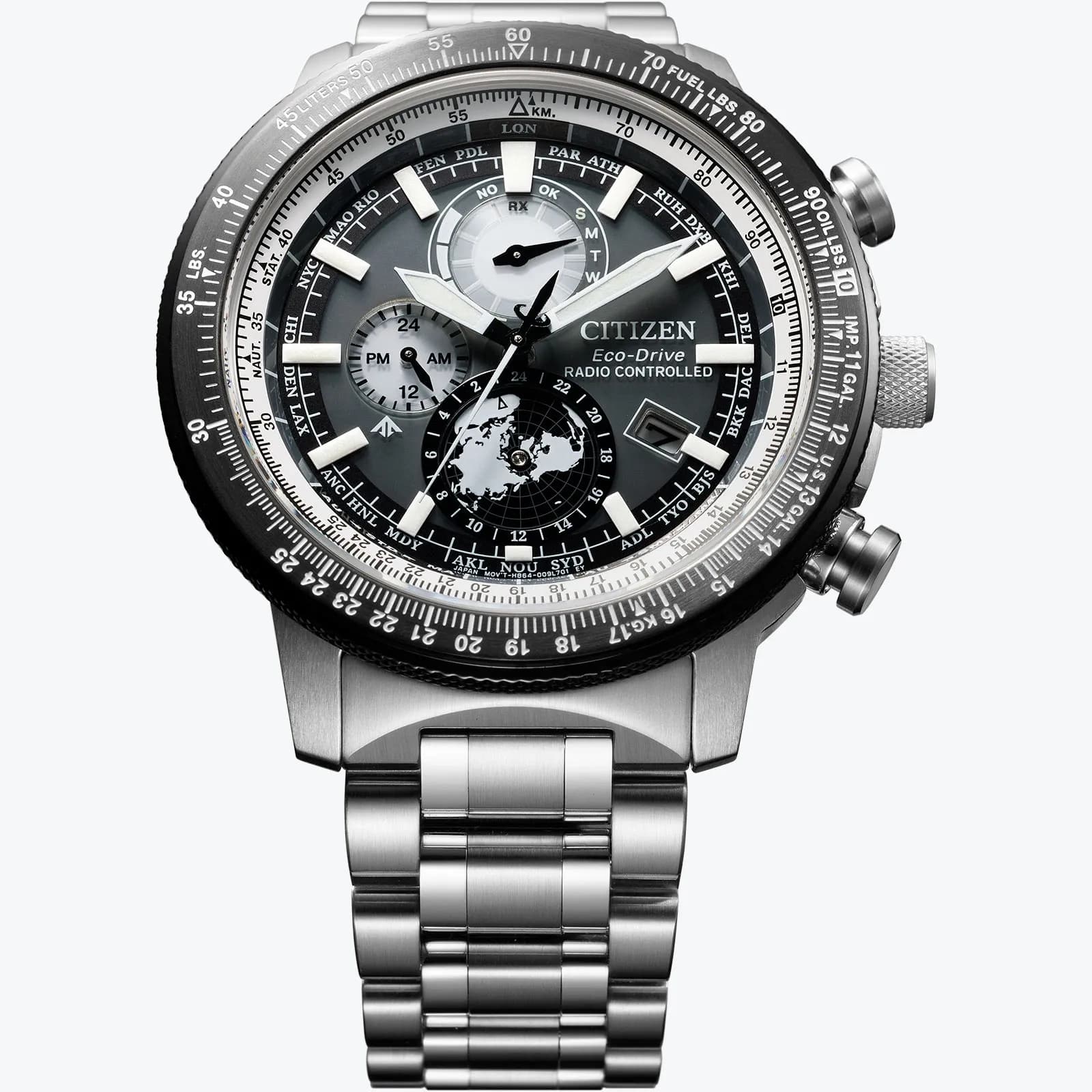 Citizen Promaster Geo Trekker, stål/grå - BY3006-53H 7
