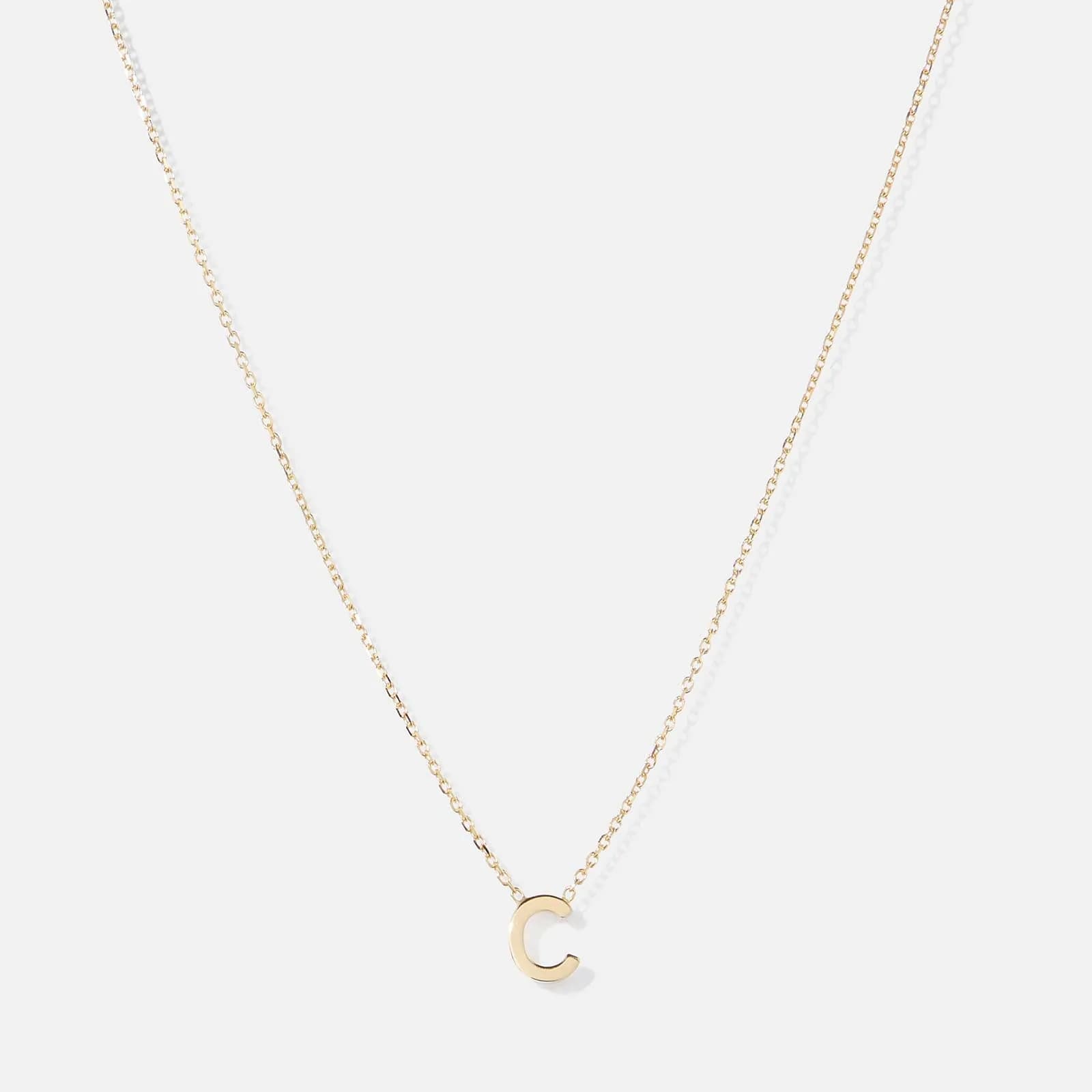 Halsband 9k guld - bokstav C, 43cm