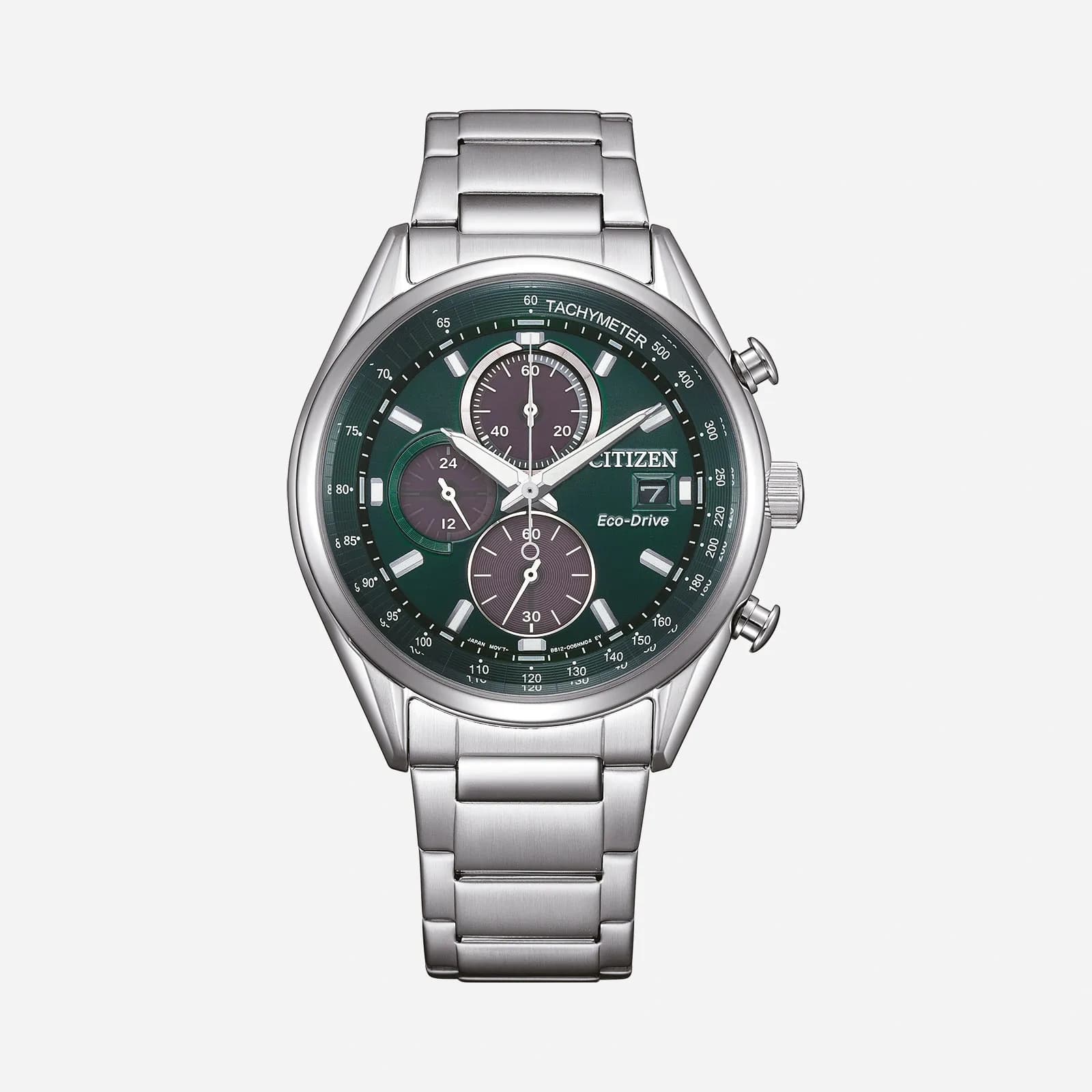 Citizen Eco-Drive Chrono, stål/grön - CA0459-79X 1