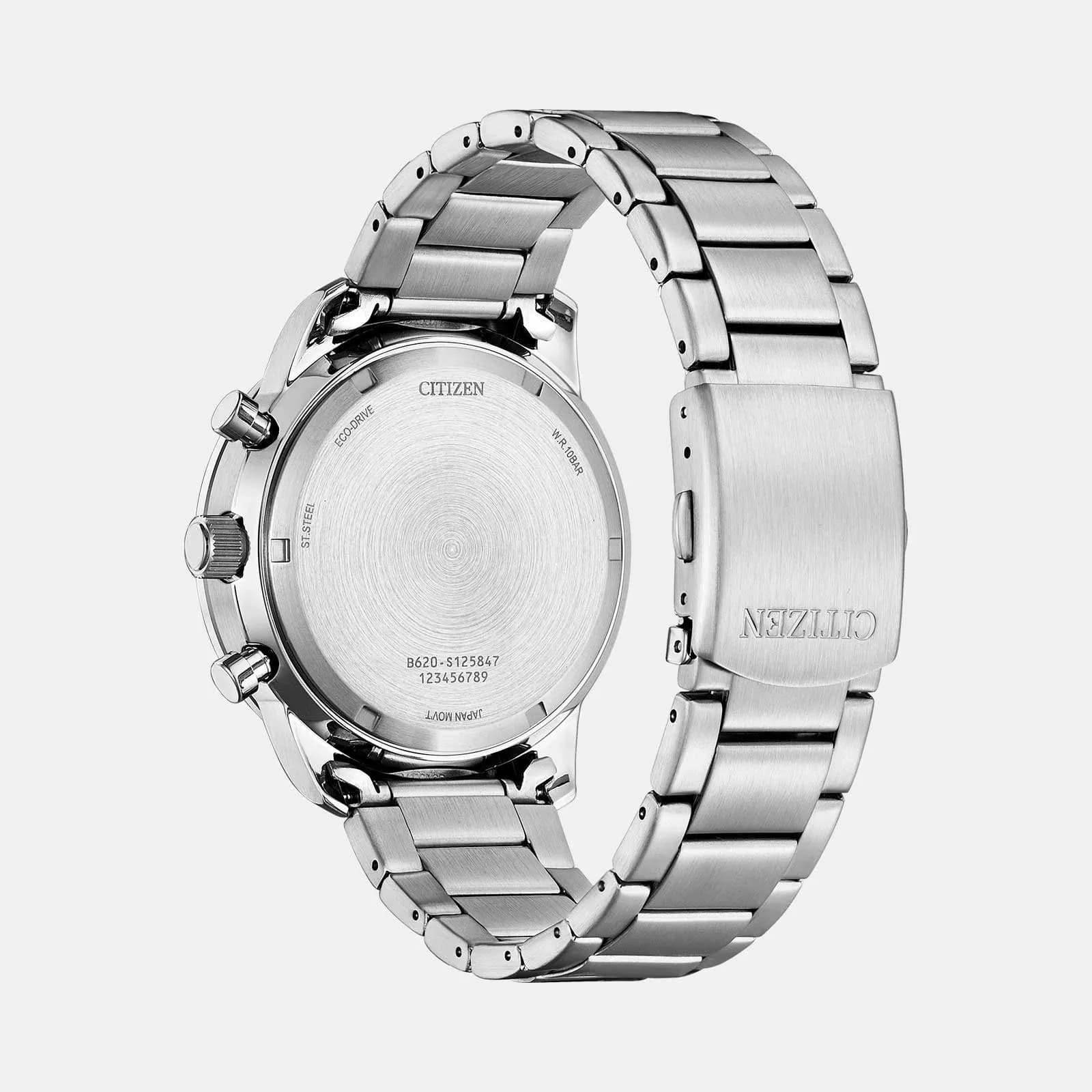 Citizen Aviator Eco Drive Chrono stål/blå CA4500-91L 3