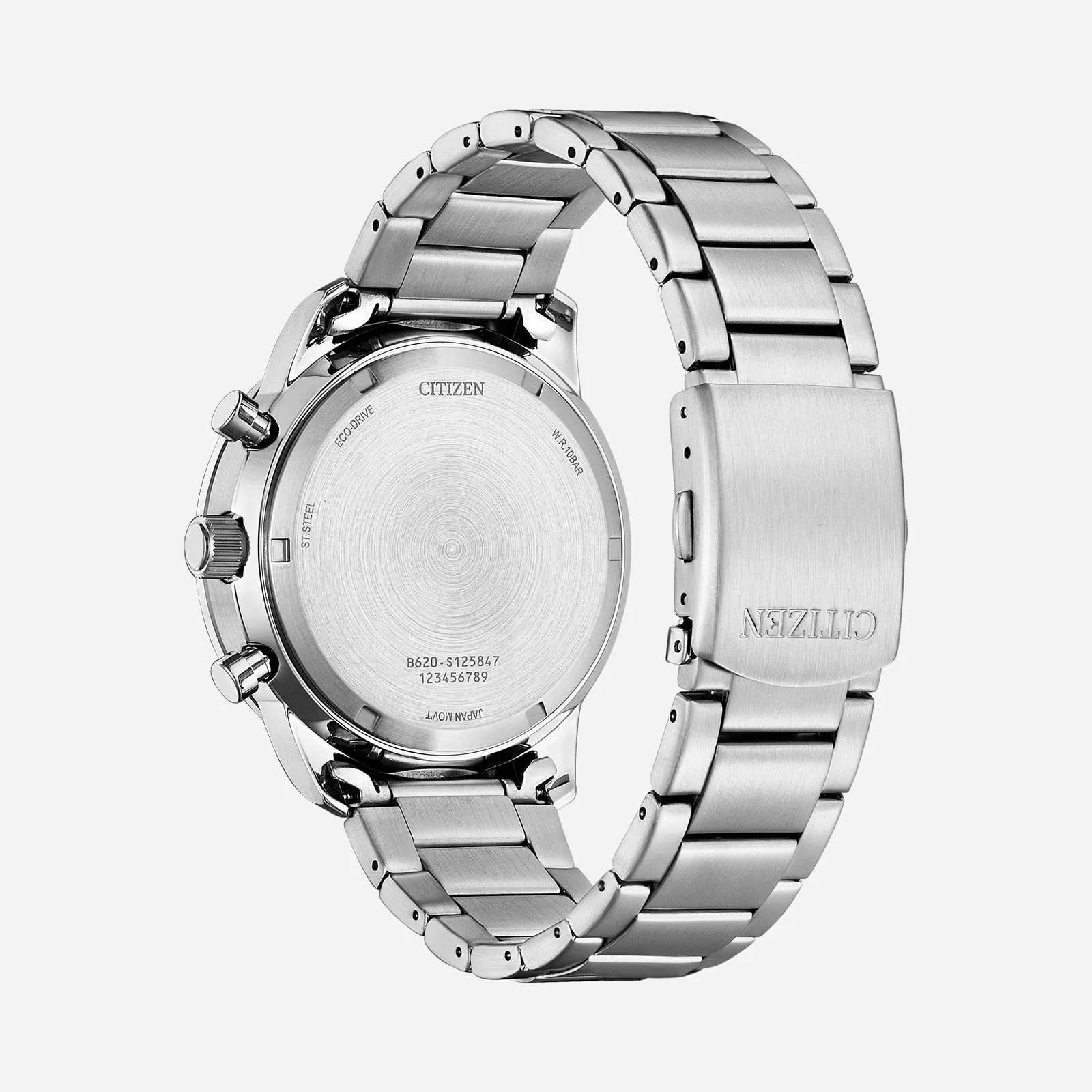 Citizen Aviator Eco Drive Chrono stål/grön CA4500-91X 2