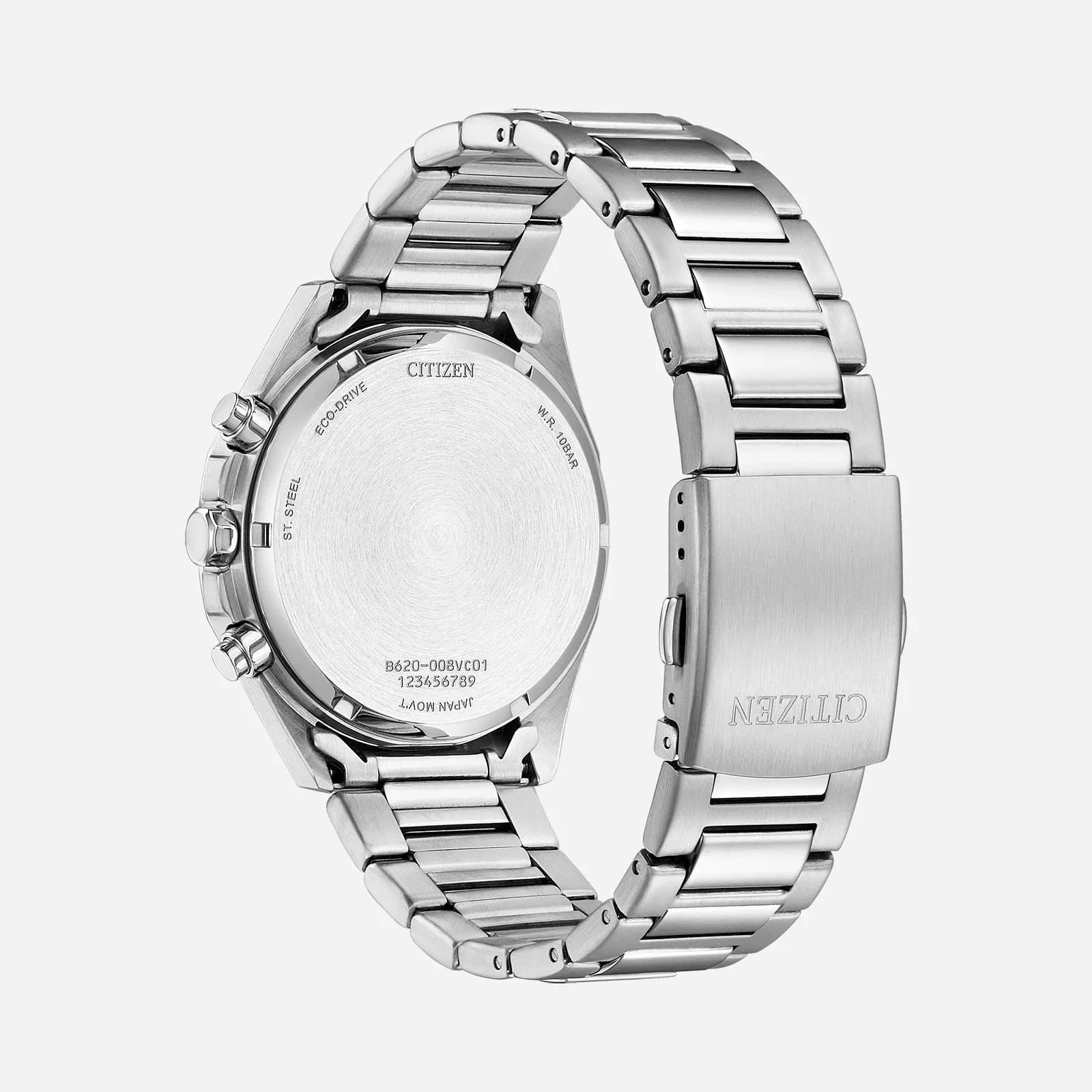 Citizen Eco-Drive Chrono, stål/grön - CA4590-81X 2