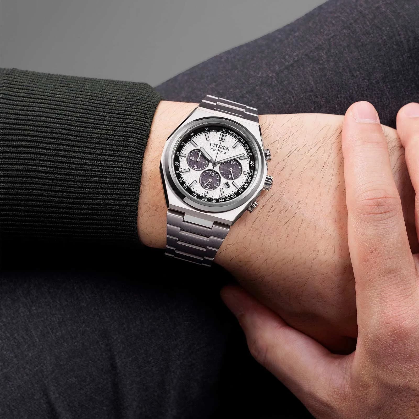 Citizen Eco Drive Super Titanium vit - CA4610-85A 6