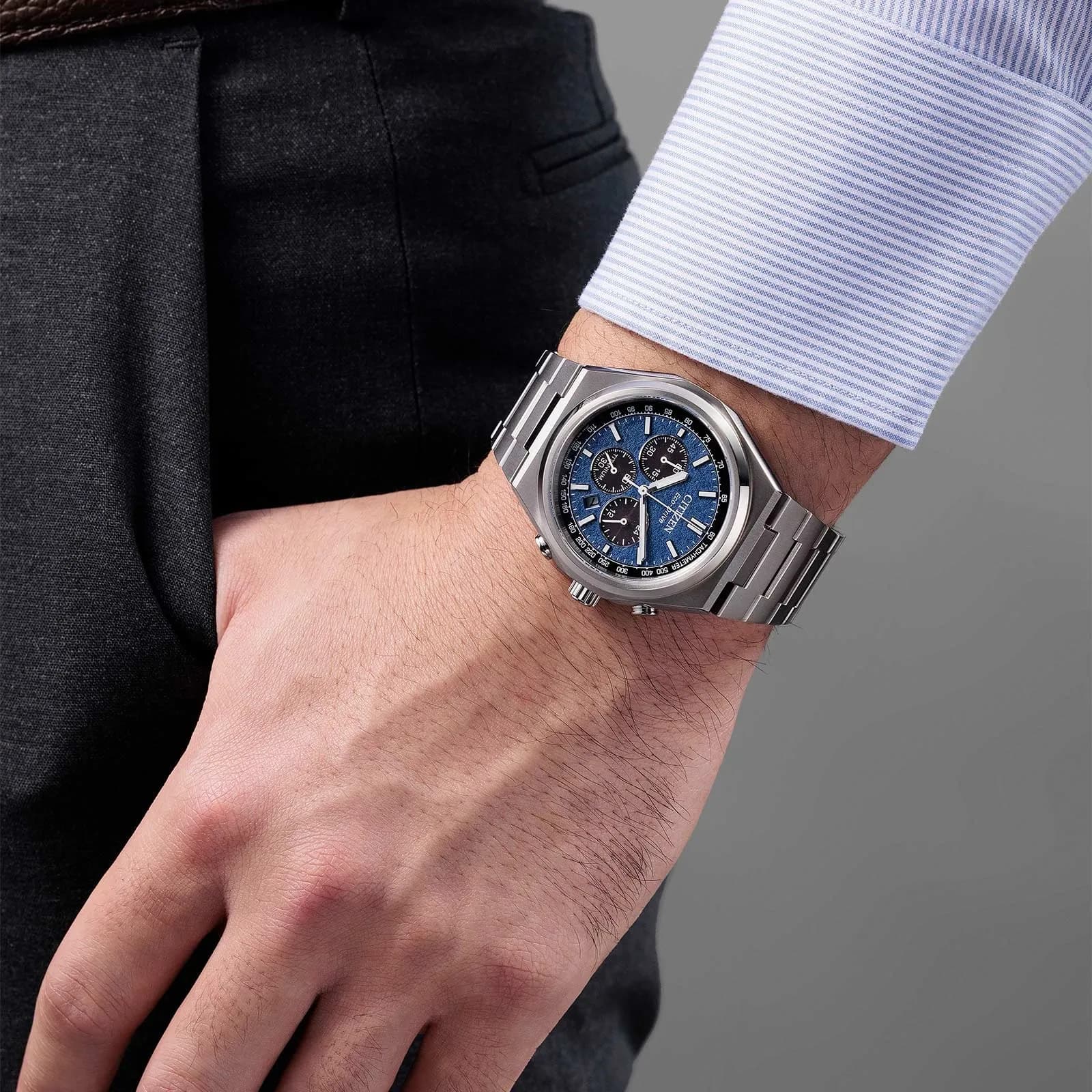 Citizen Eco Drive Super Titanium blå - CA4610-85L 6