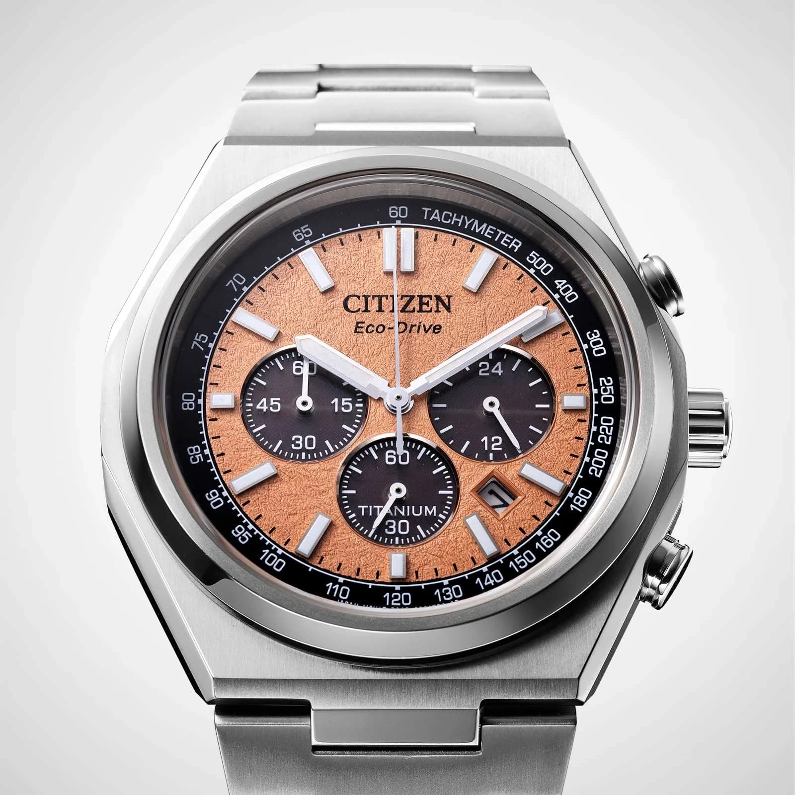 Citizen Eco Drive Super Titanium orange - CA4610-85Z 5