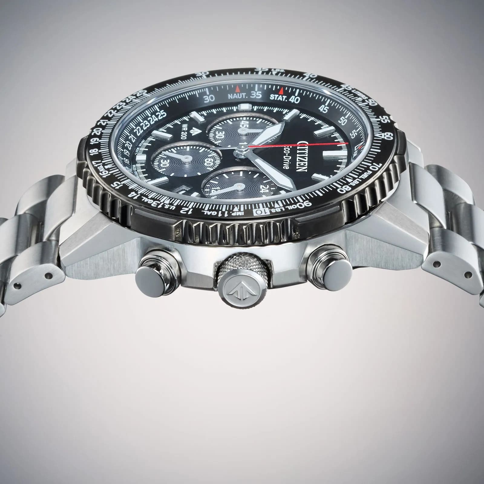 Citizen Eco-Drive Svart/Svart, Stållänk - CA4664-60E 3