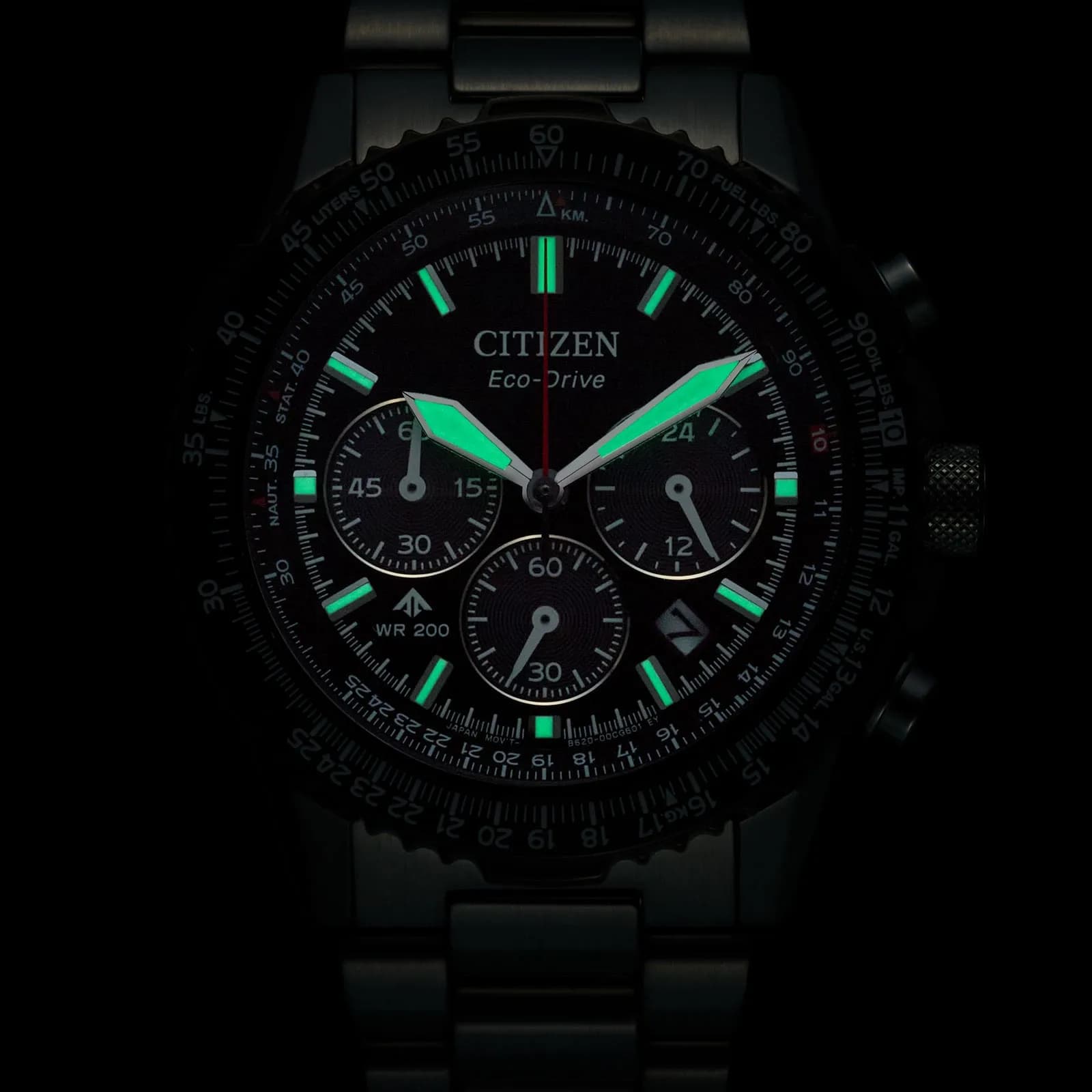 Citizen Eco-Drive Svart/Svart, Stållänk - CA4664-60E 4