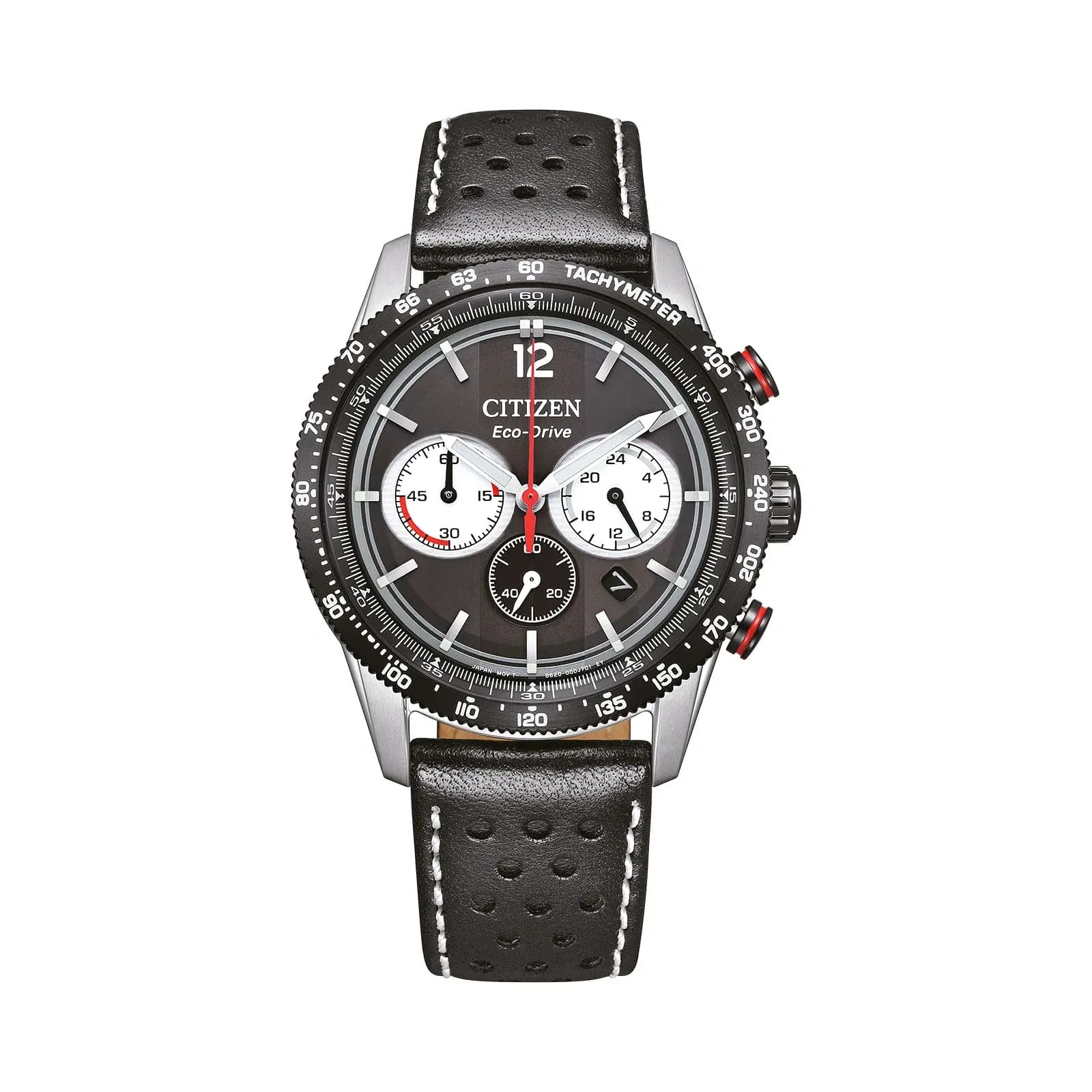 Citizen Eco-Drive Svart/Svart, Läderband - CA4717-06E