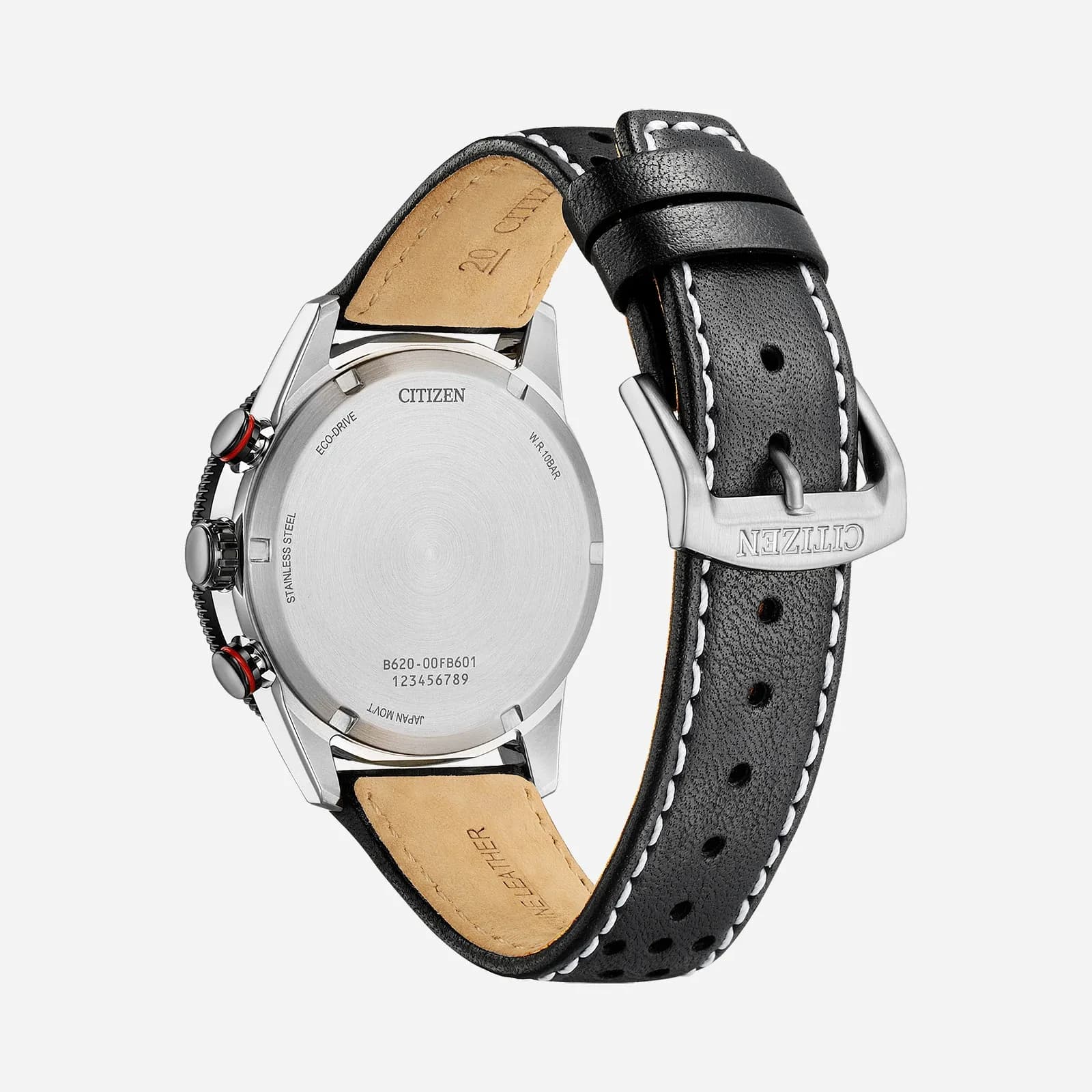 Citizen Eco-Drive Svart/Svart, Läderband - CA4717-06E 2