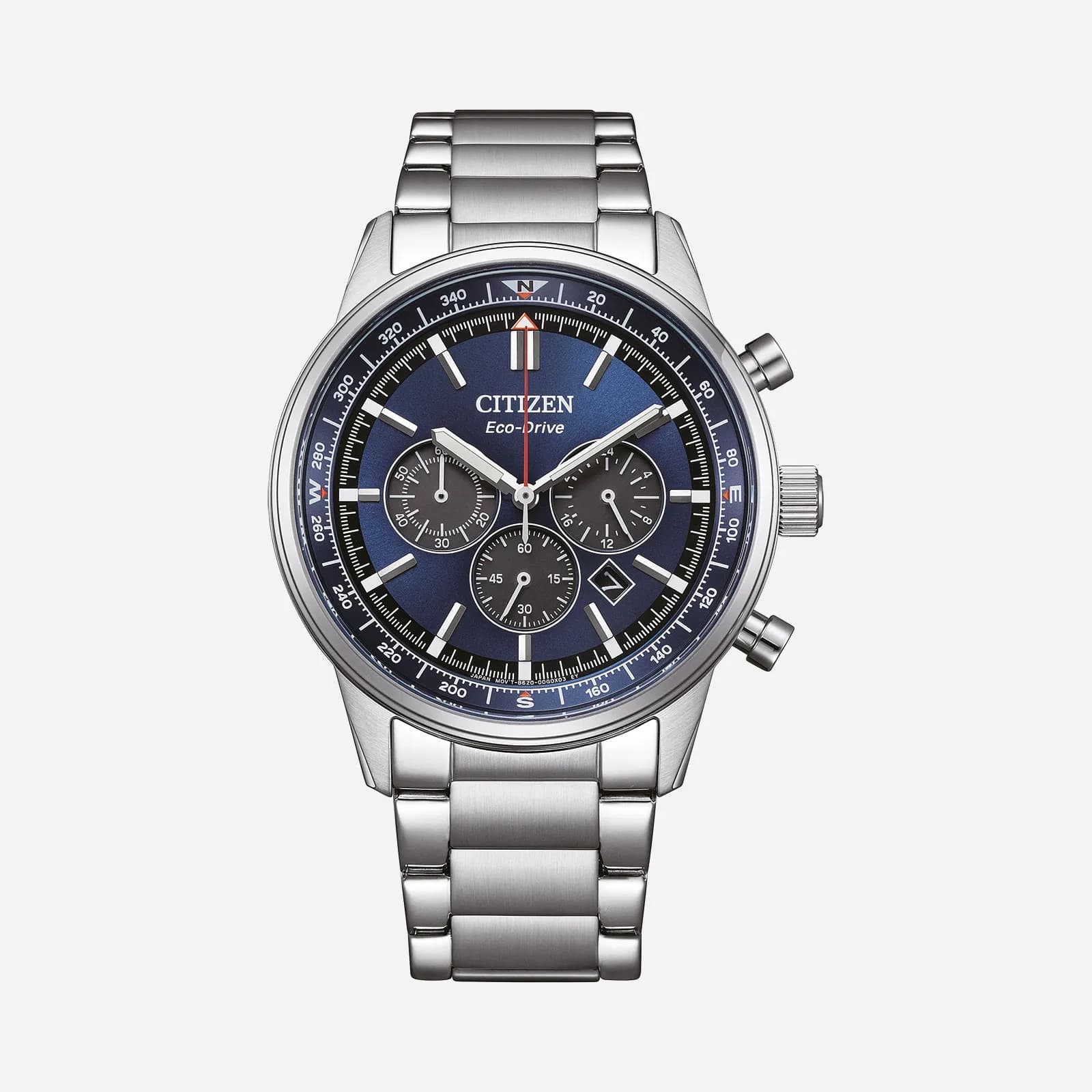 Citizen Eco-Drive Blå/Silver, Stållänk - CA4720-52L