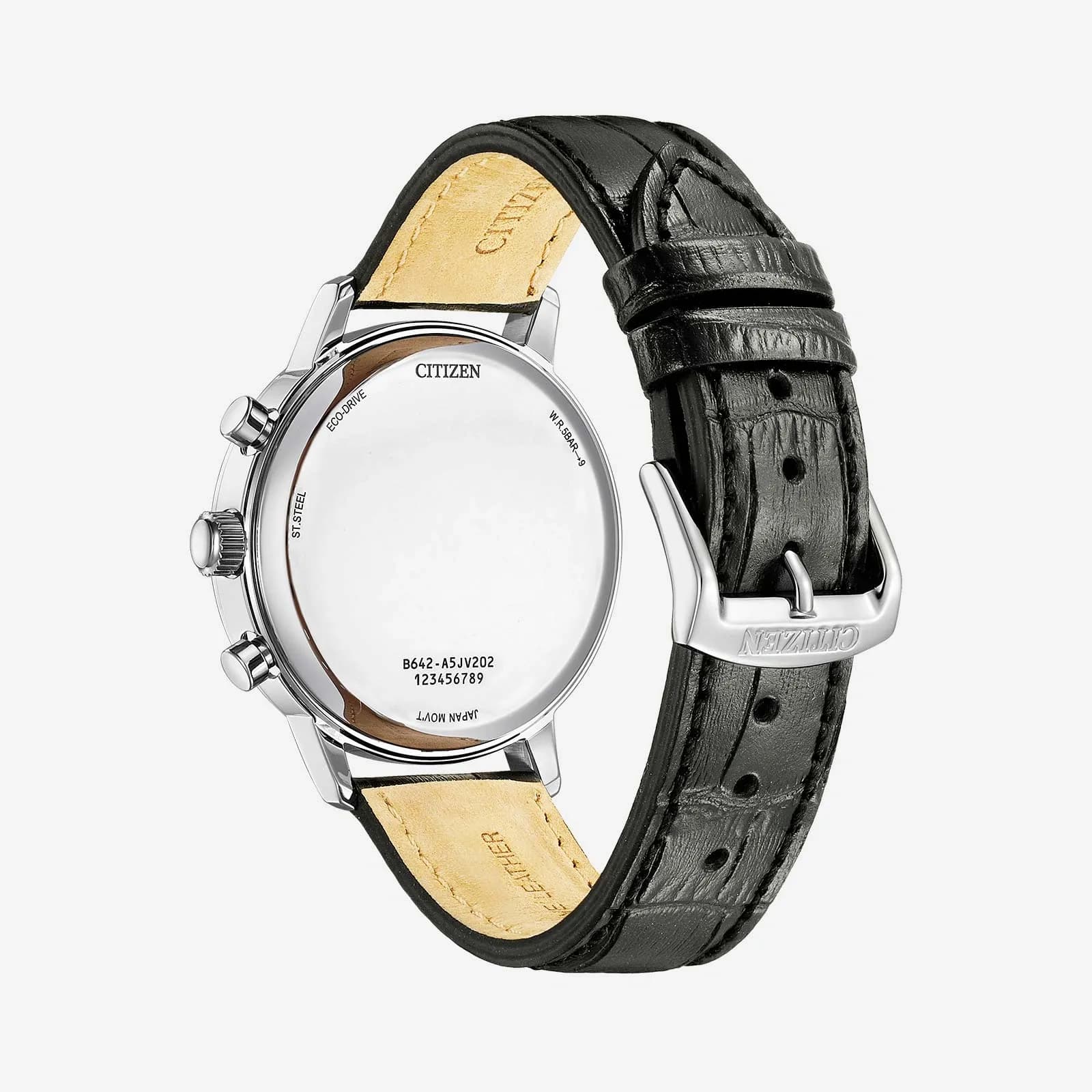 Citizen Kronograf Eco-Drive herr, silver/grön - CA7069-24X 2